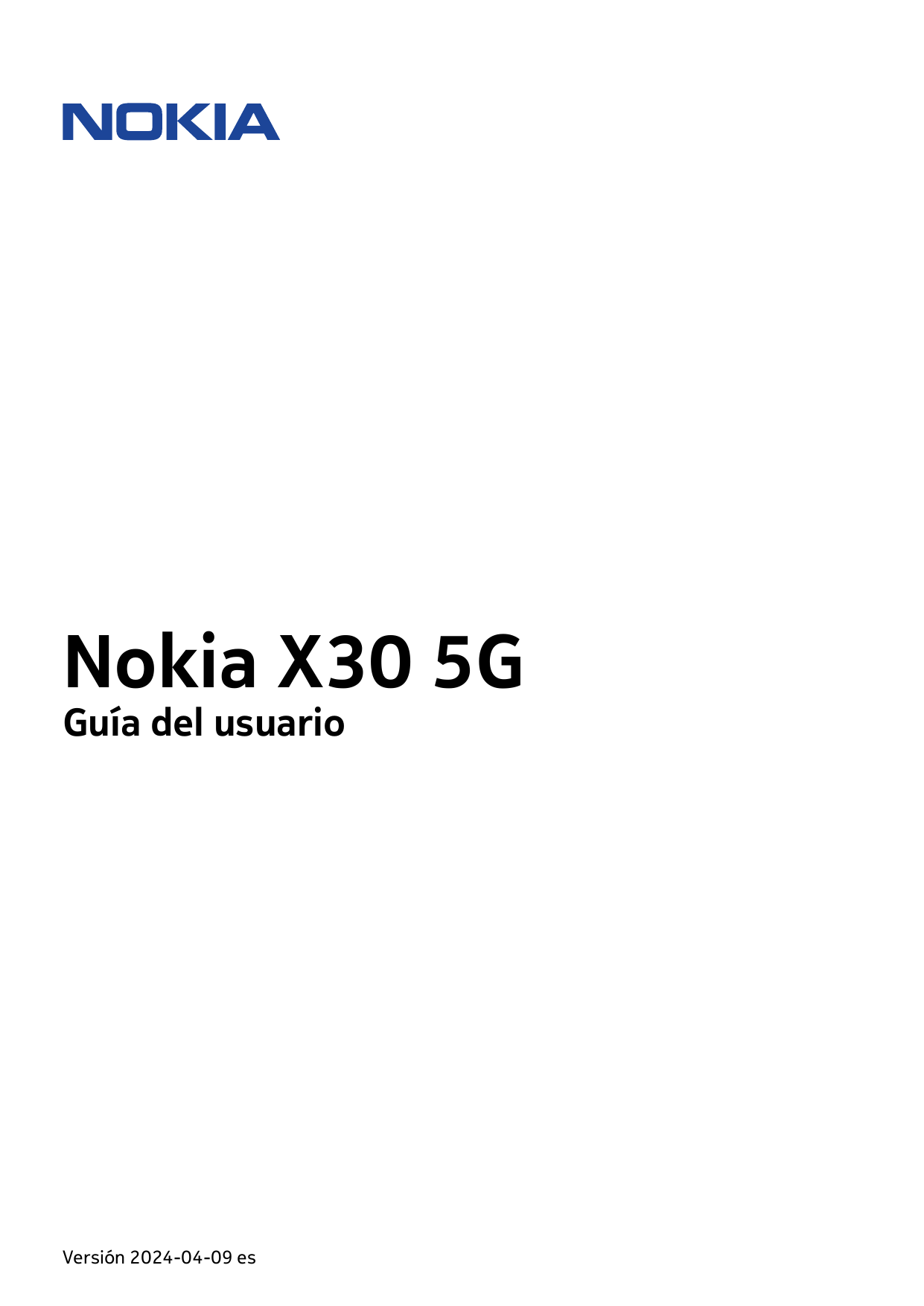 Nokia X30 5GGuía del usuarioVersión 2024-04-09 es