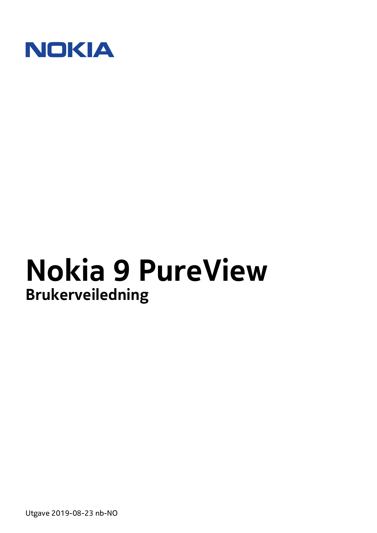 Nokia 9 PureViewBrukerveiledningUtgave 2019-08-23 nb-NO