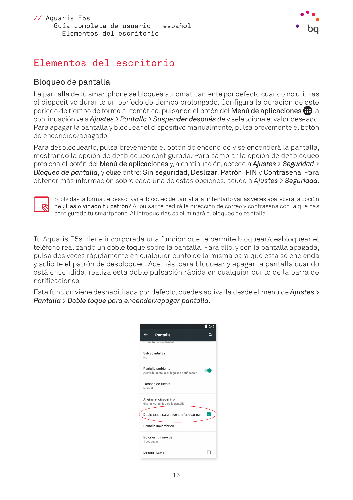 Manual - BQ Aquaris E5s - Android 6.0 - Device Guides
