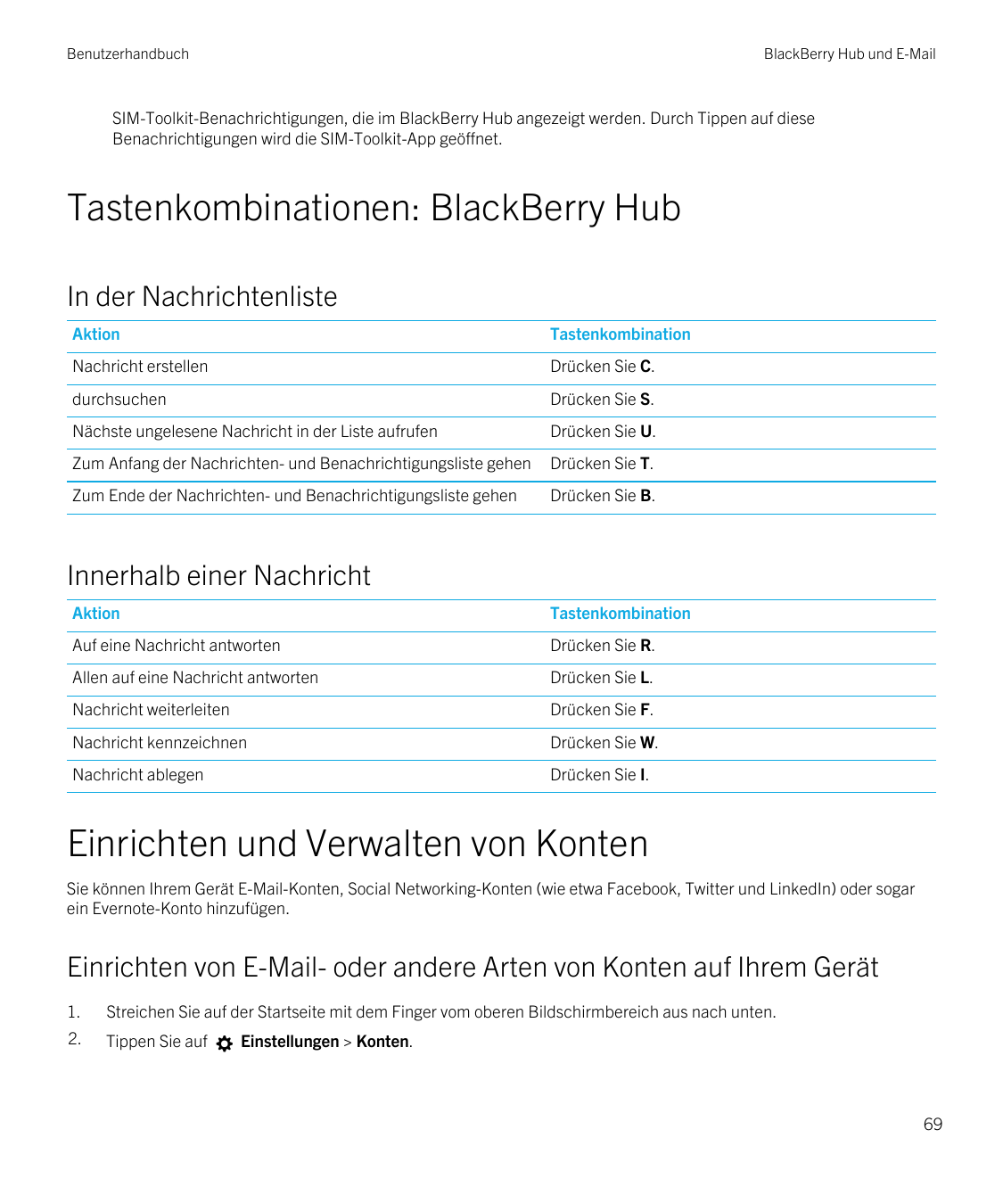 BenutzerhandbuchBlackBerry Hub und E-MailSIM-Toolkit-Benachrichtigungen, die im BlackBerry Hub angezeigt werden. Durch Tippen au