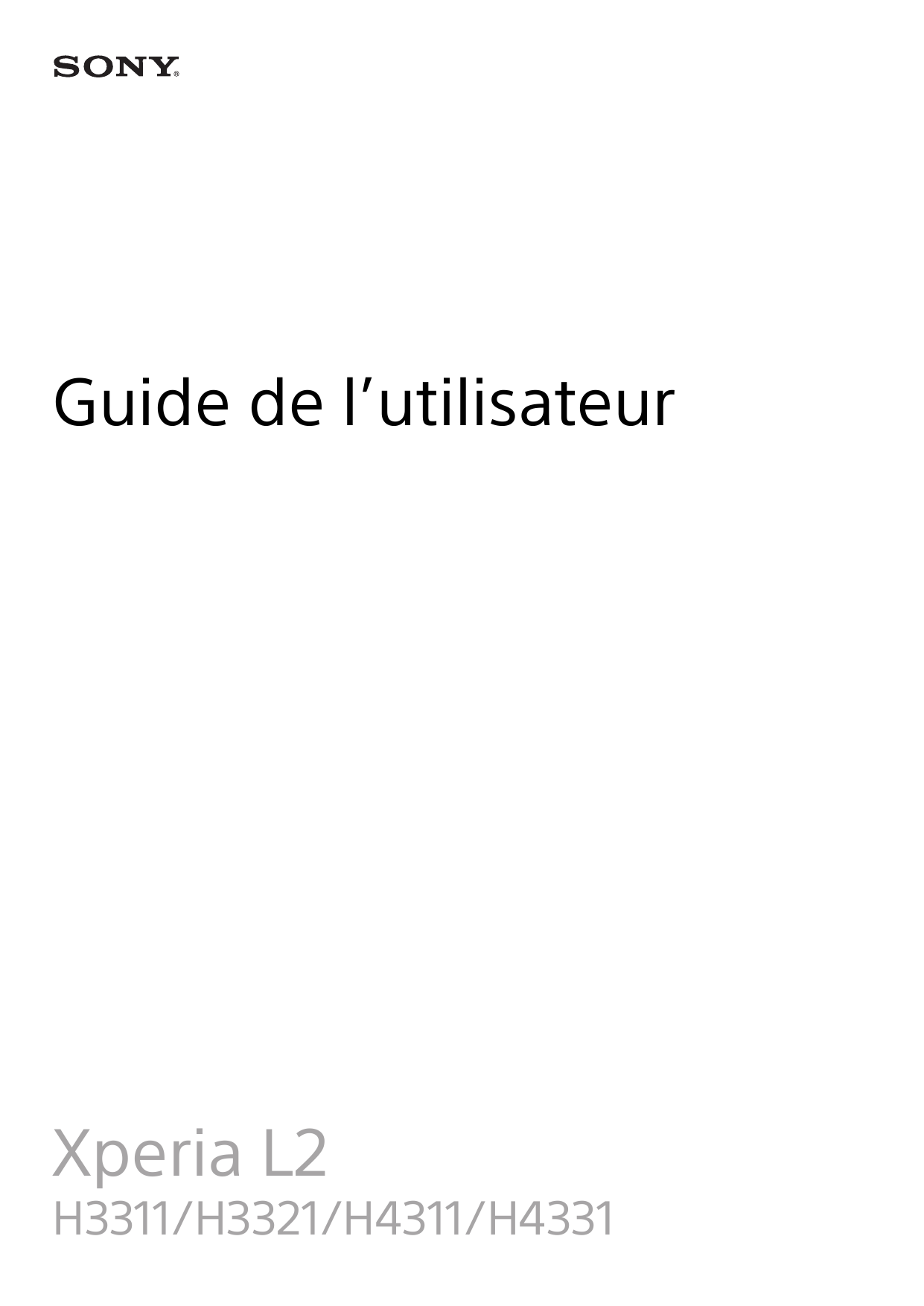 Guide de l’utilisateurXperia L2H3311/H3321/H4311/H4331
