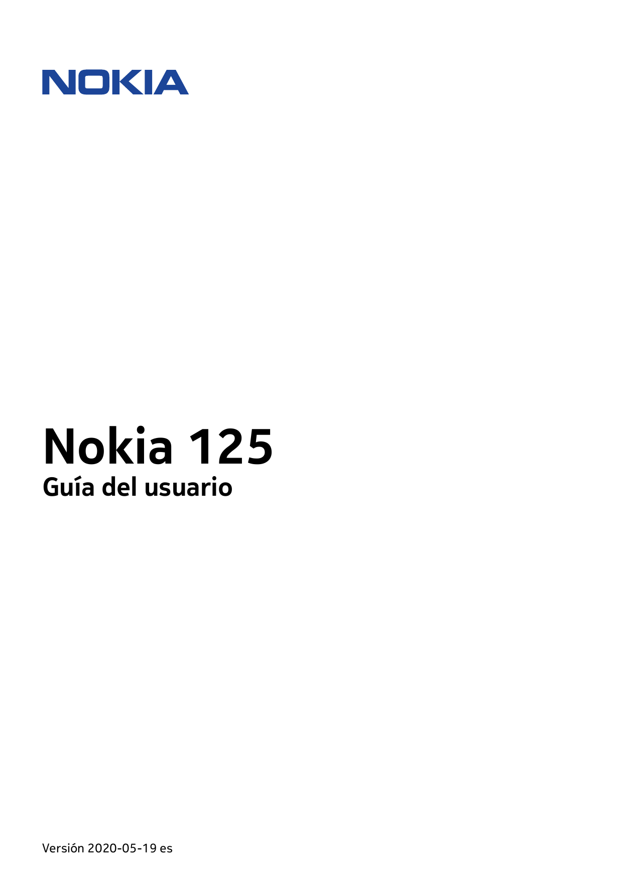 Nokia 125Guía del usuarioVersión 2020-05-19 es