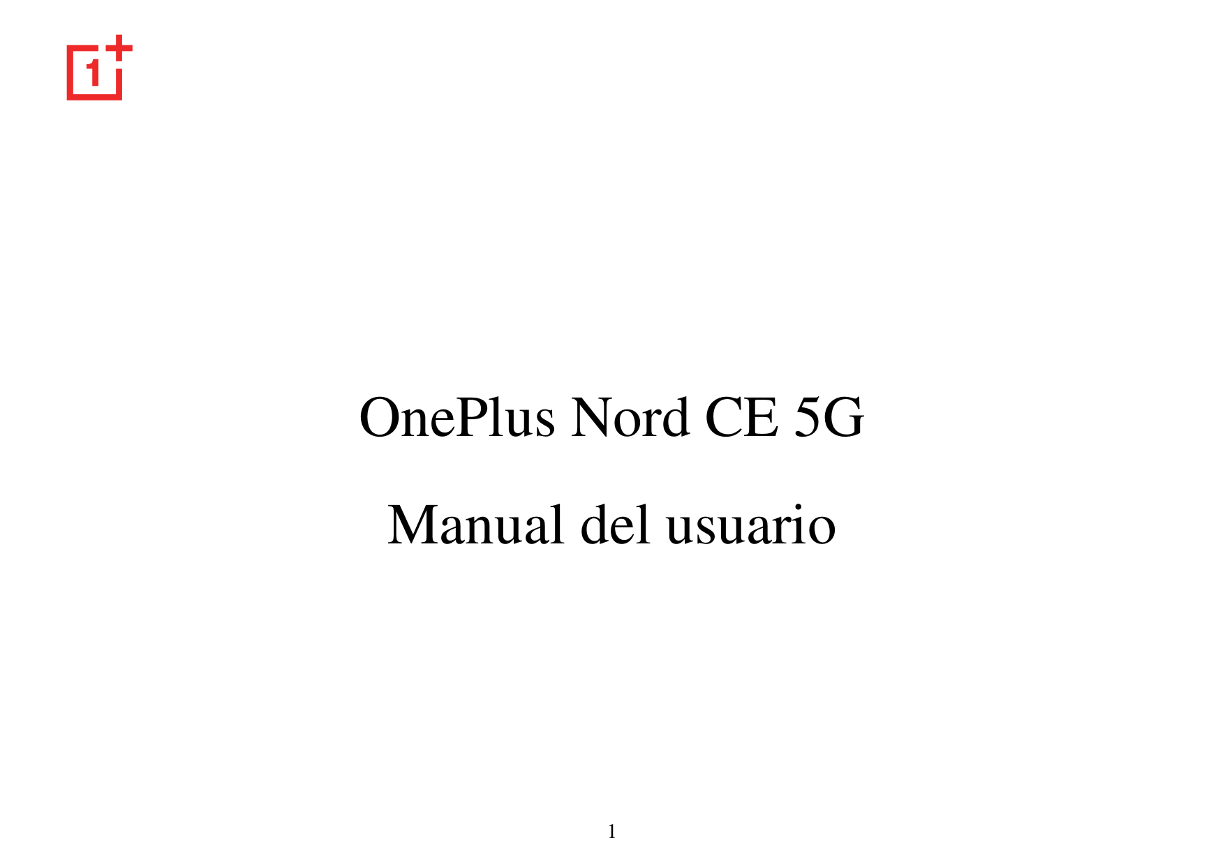 OnePlus Nord CE 5GManual del usuario1