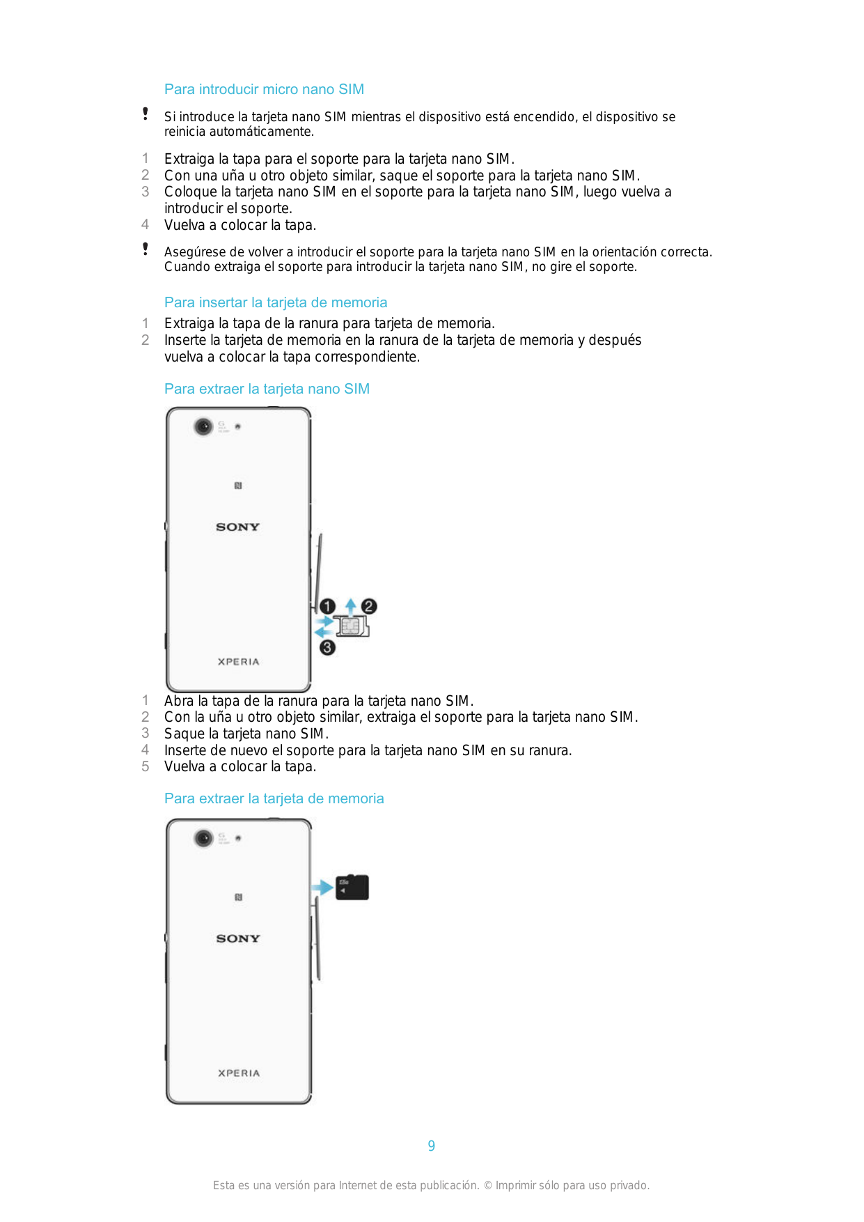 Sony Xperia Z3 Manual En Español