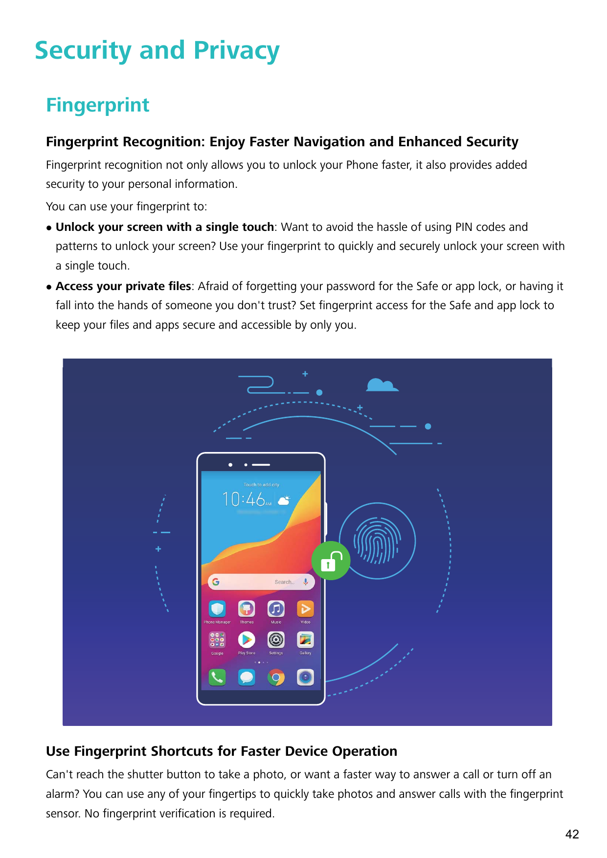 Security and PrivacyFingerprintFingerprint Recognition: Enjoy Faster Navigation and Enhanced SecurityFingerprint recognition not
