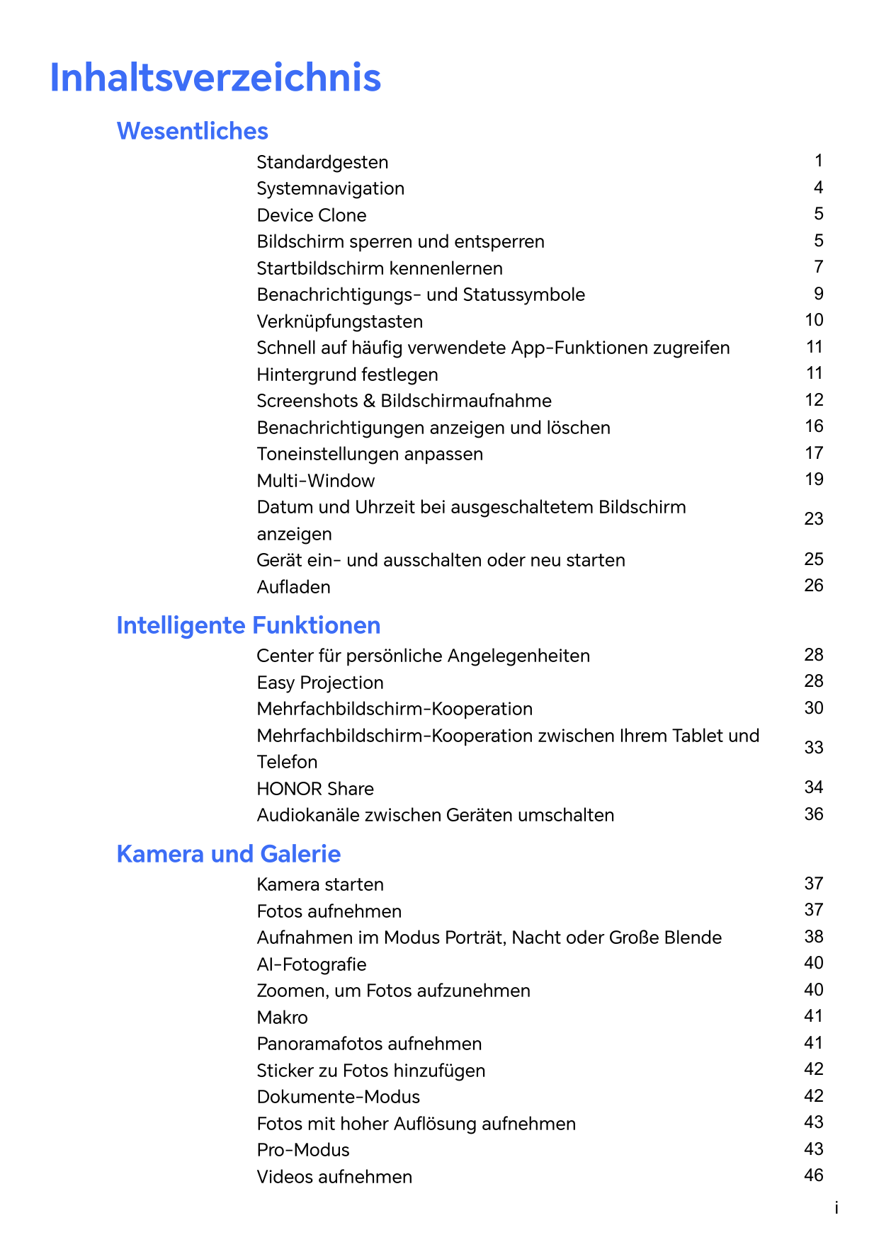 InhaltsverzeichnisWesentlichesStandardgestenSystemnavigationDevice CloneBildschirm sperren und entsperrenStartbildschirm kennenl