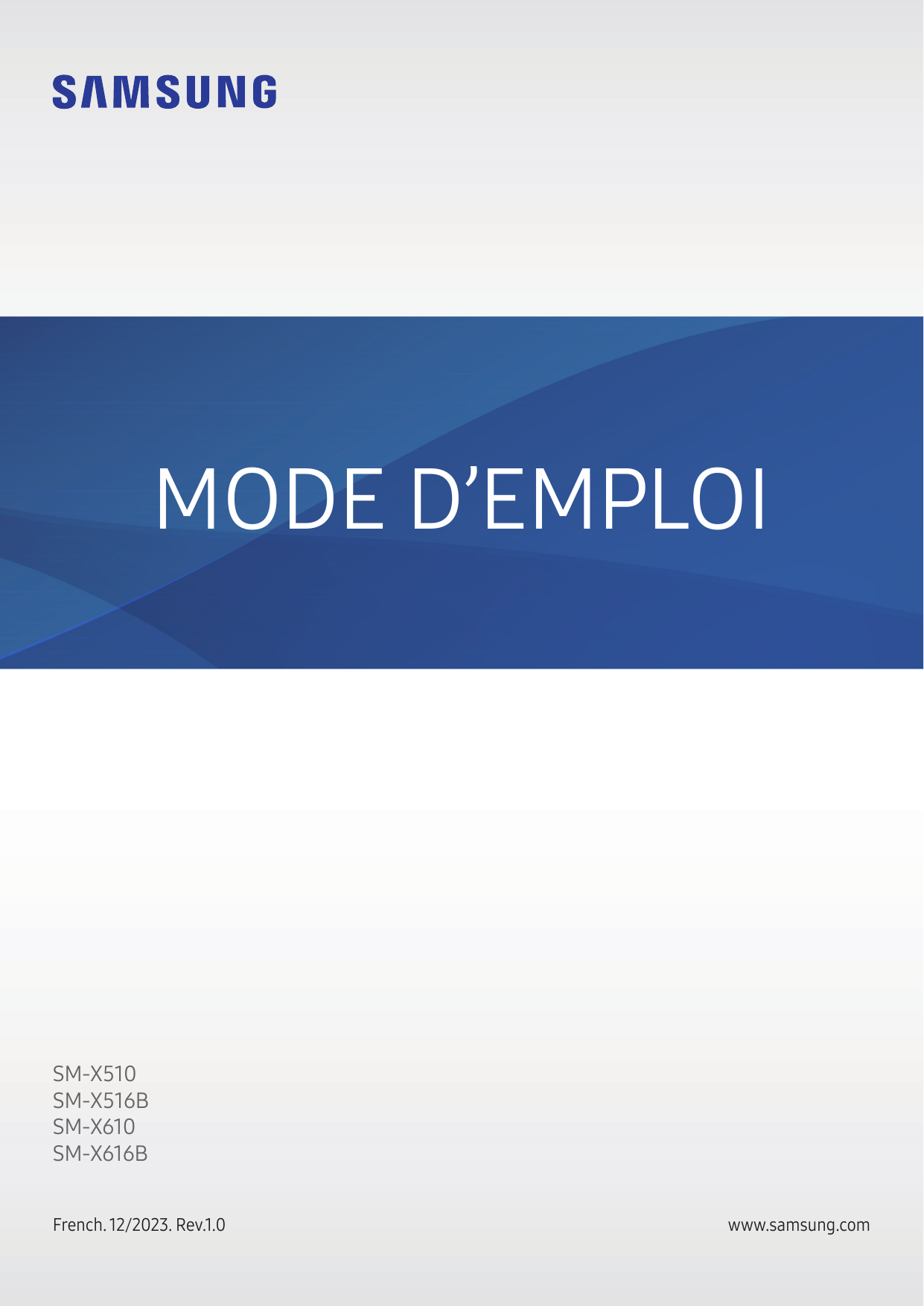 MODE D’EMPLOISM-X510SM-X516BSM-X610SM-X616BFrench. 12/2023. Rev.1.0www.samsung.com