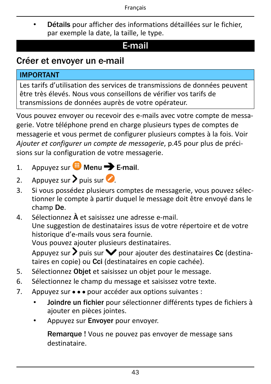 Français•Détails pour afficher des informations détaillées sur le fichier,par exemple la date, la taille, le type.E-mailCréer et