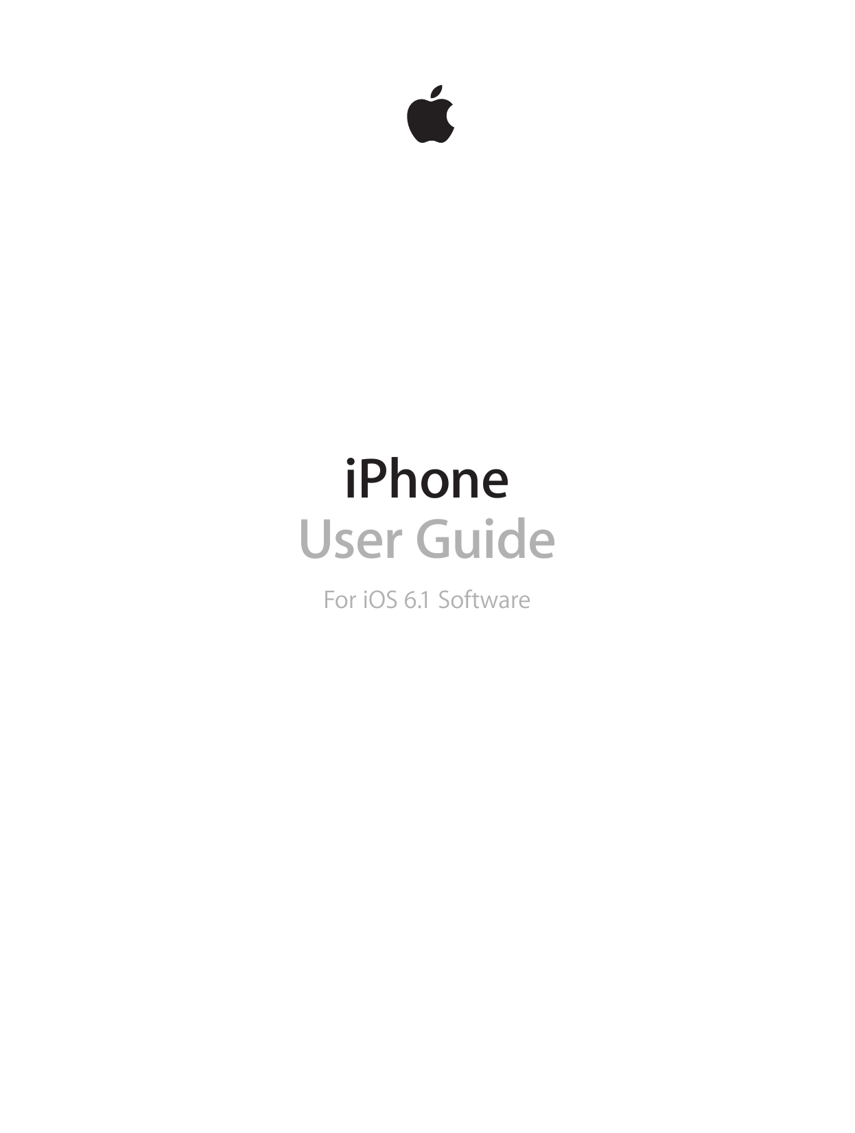 iPhoneUser GuideFor iOS 6.1 Software