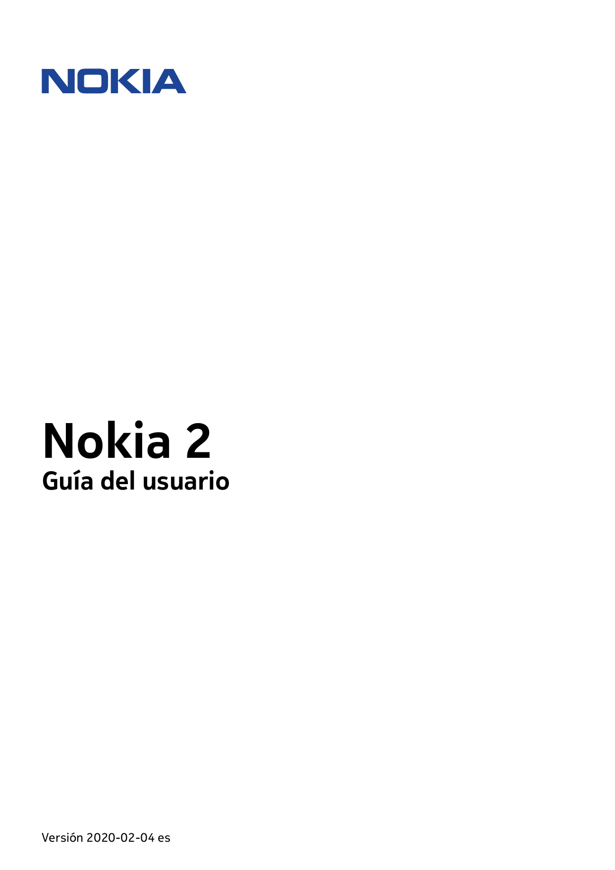 Nokia 2Guía del usuarioVersión 2020-02-04 es