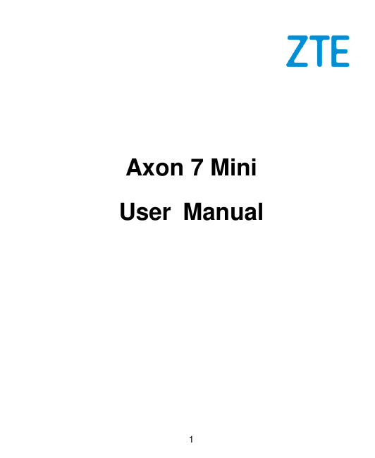 Axon 7 MiniUser Manual1