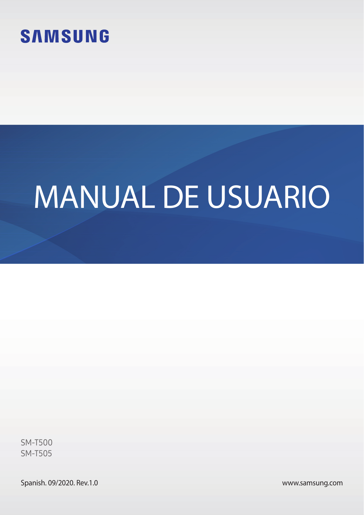 MANUAL DE USUARIOSM-T500SM-T505Spanish. 09/2020. Rev.1.0www.samsung.com