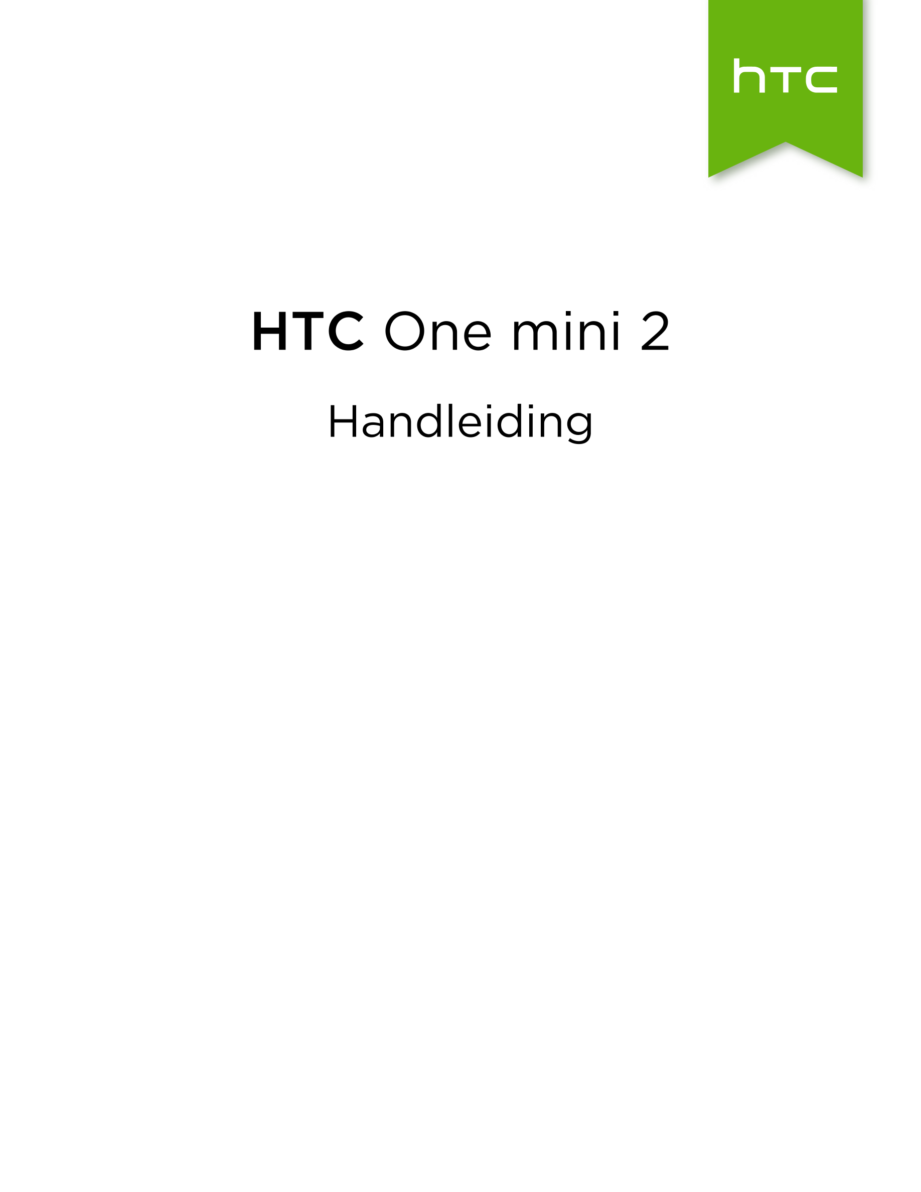 HTC One mini 2
Handleiding
