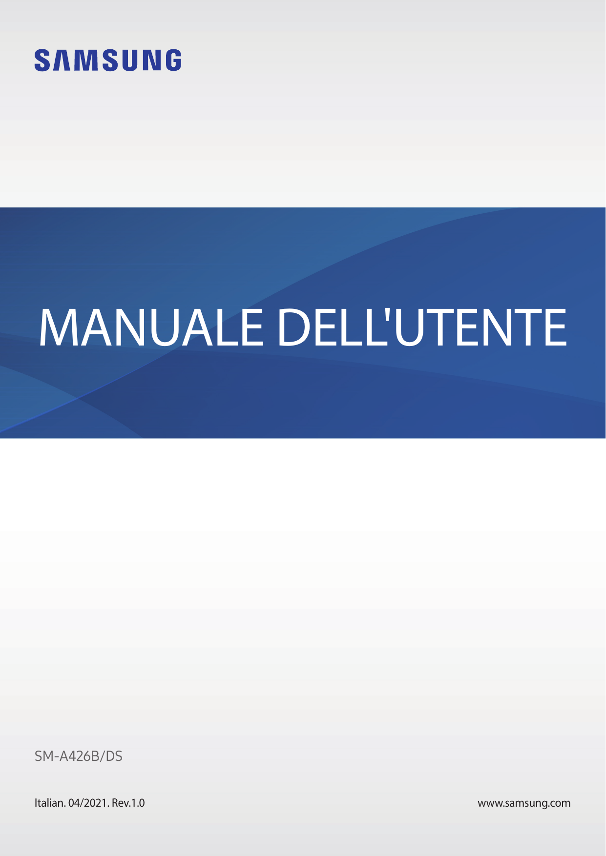 MANUALE DELL'UTENTESM-A426B/DSItalian. 04/2021. Rev.1.0www.samsung.com