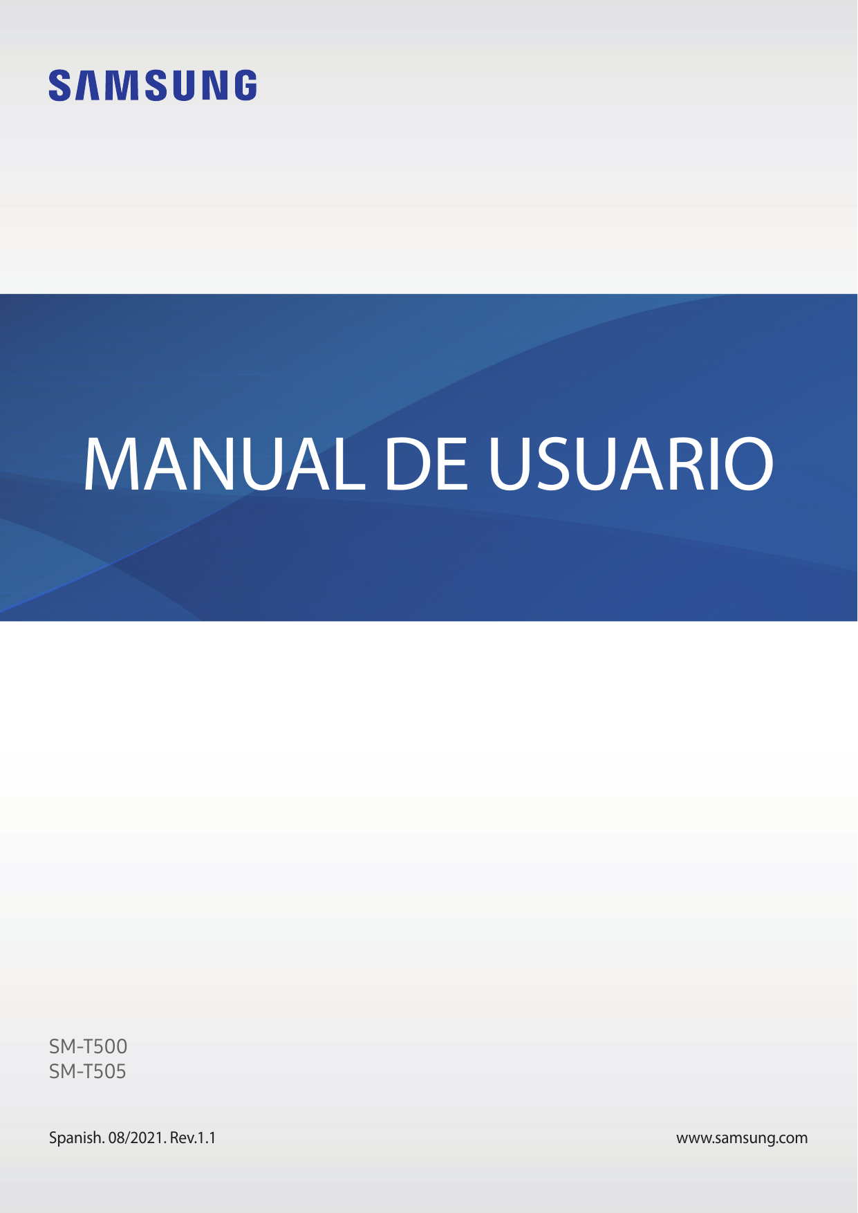 MANUAL DE USUARIOSM-T500SM-T505Spanish. 08/2021. Rev.1.1www.samsung.com