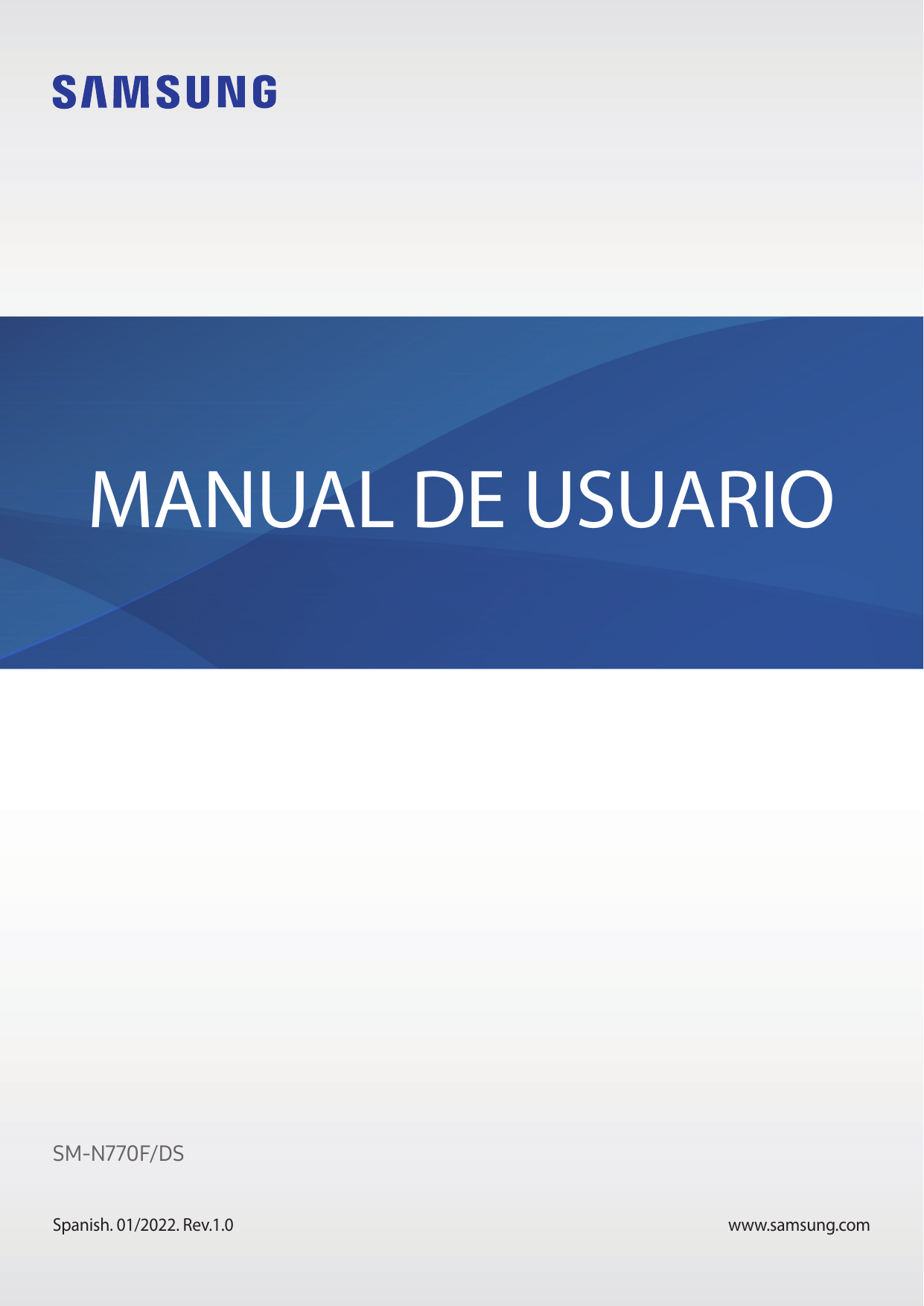 MANUAL DE USUARIOSM-N770F/DSSpanish. 01/2022. Rev.1.0www.samsung.com