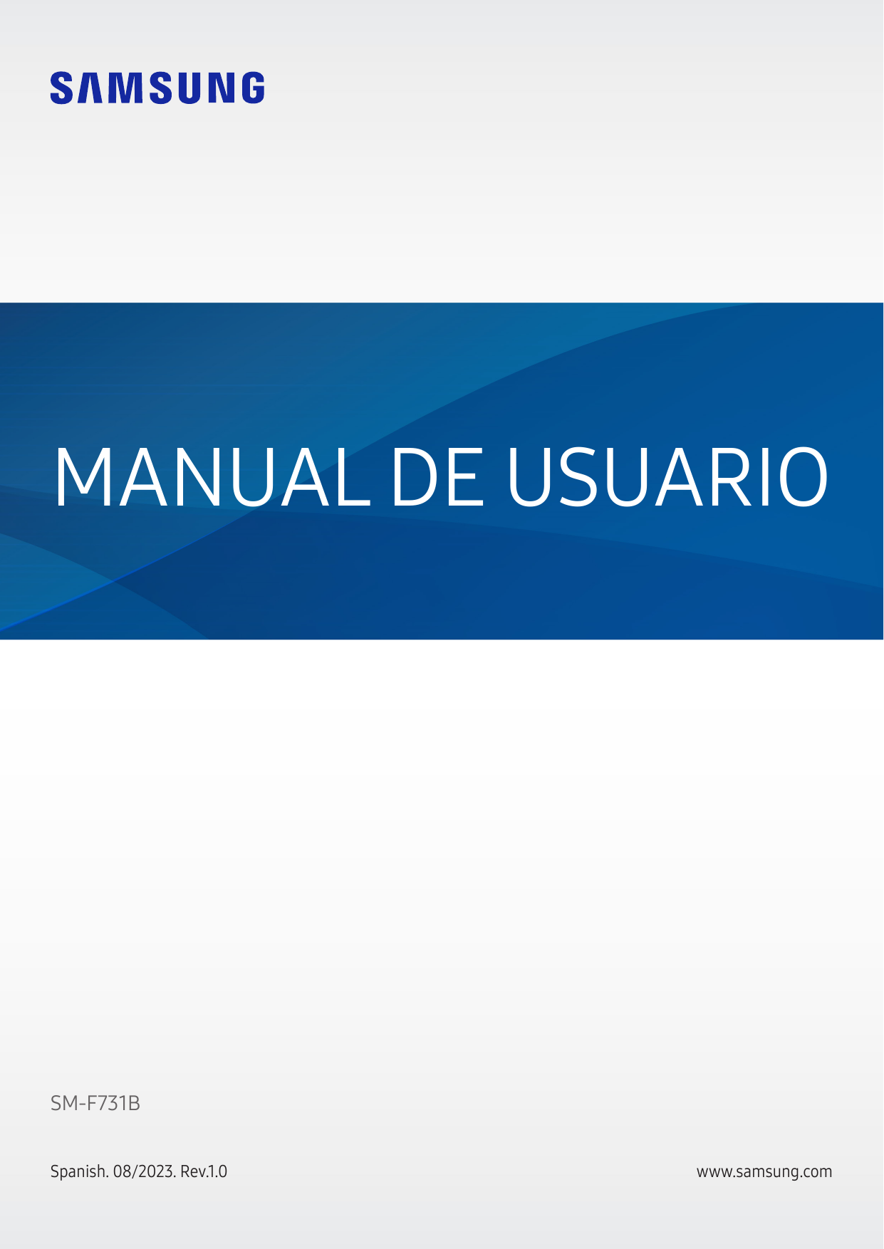 MANUAL DE USUARIOSM-F731BSpanish. 08/2023. Rev.1.0www.samsung.com