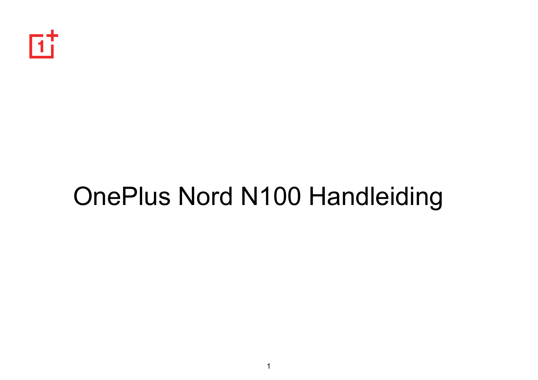 OnePlus Nord N100 Handleiding1