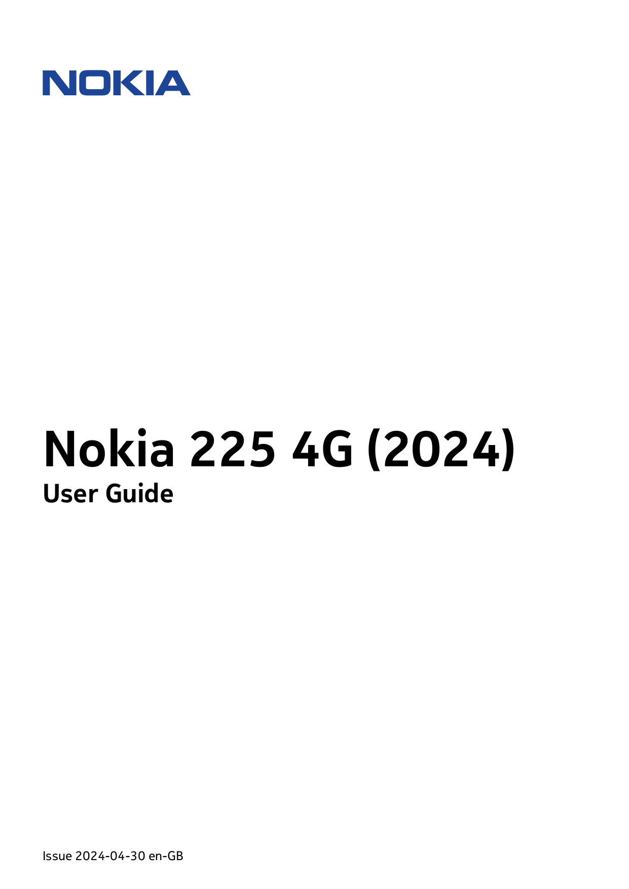 Nokia 225 4G (2024)User GuideIssue 2024-04-30 en-GB