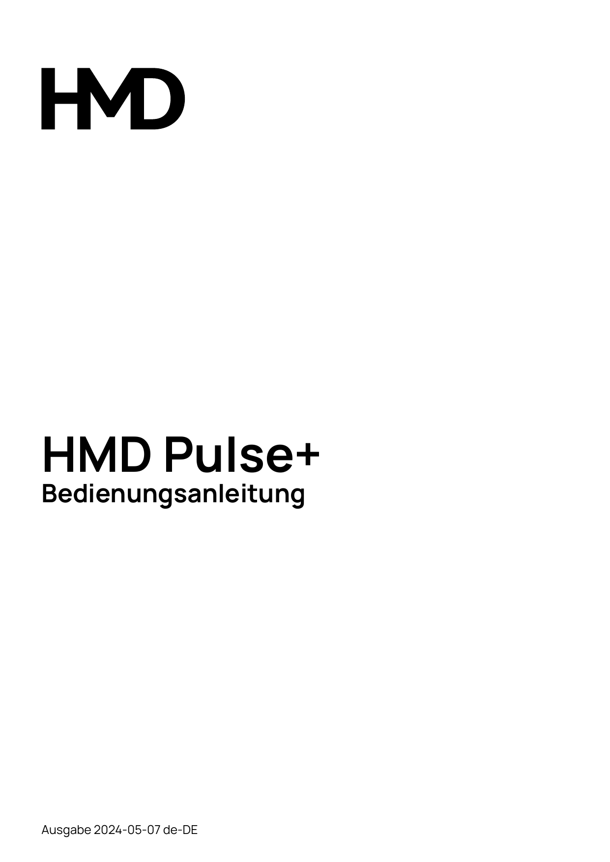 HMD Pulse+BedienungsanleitungAusgabe 2024-05-07 de-DE