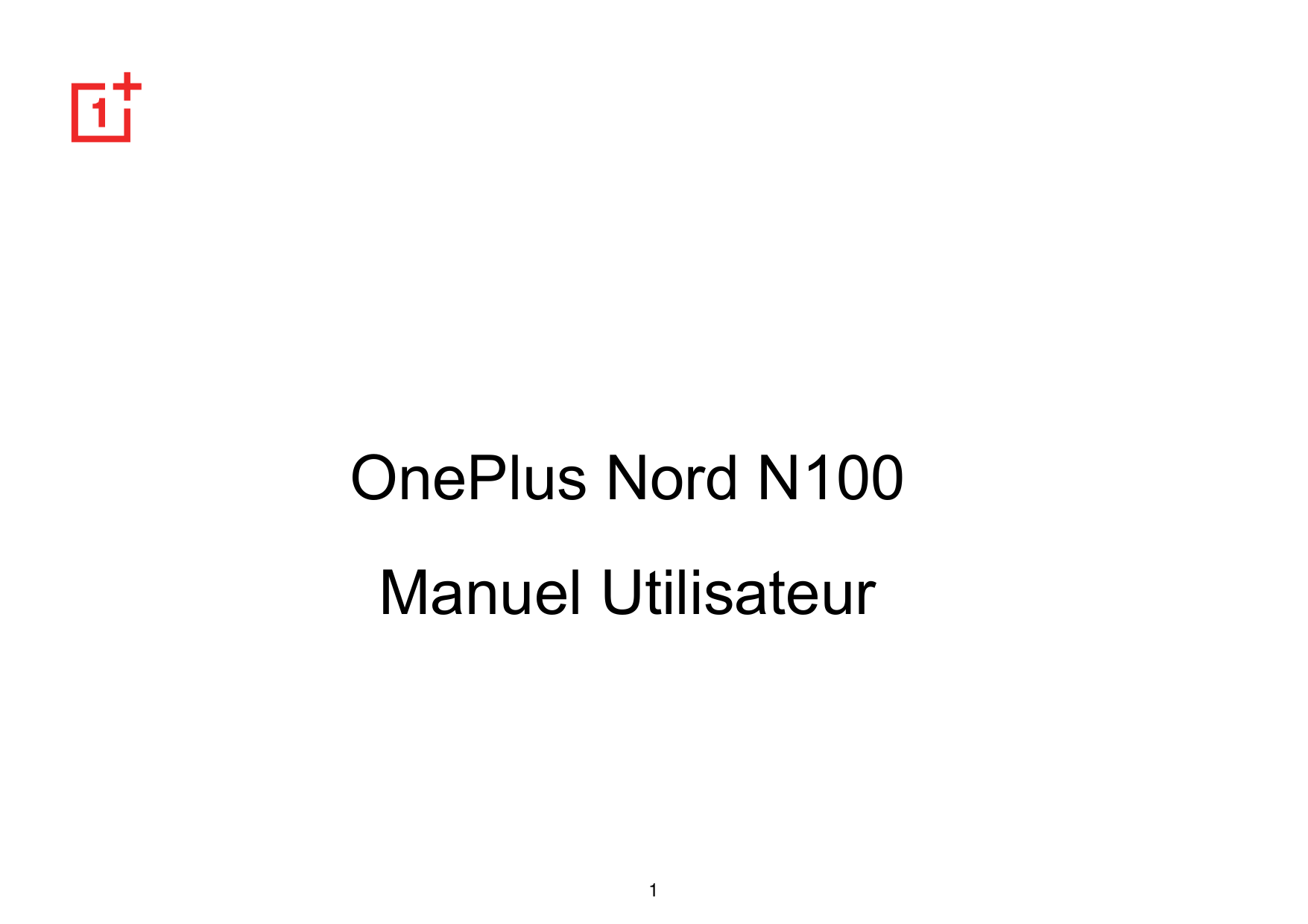 OnePlus Nord N100Manuel Utilisateur1