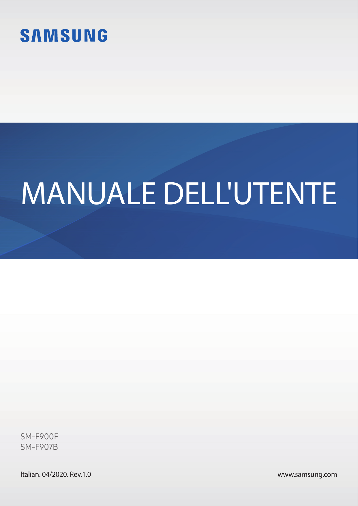 MANUALE DELL'UTENTESM-F900FSM-F907BItalian. 04/2020. Rev.1.0www.samsung.com
