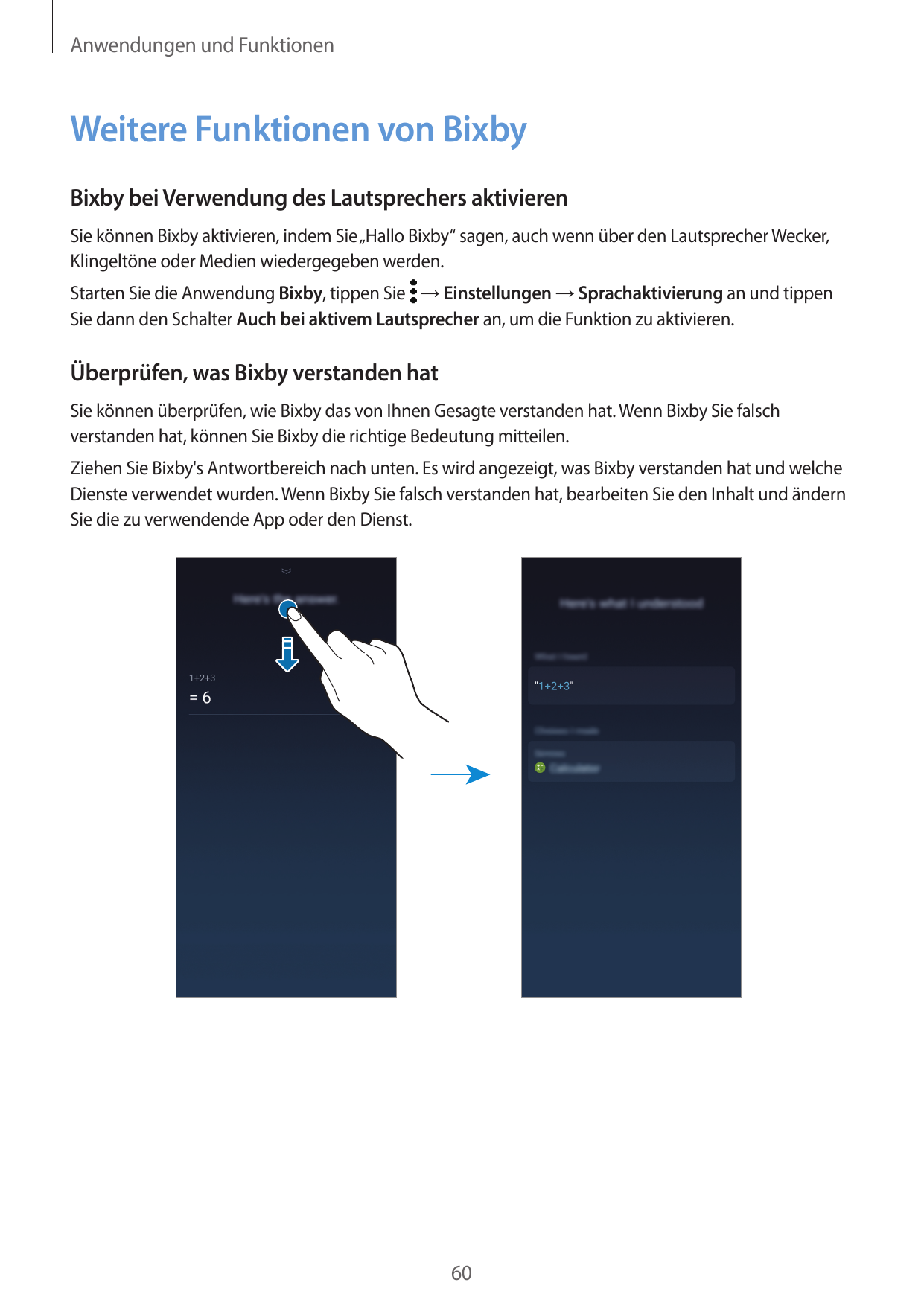 Anwendungen und FunktionenWeitere Funktionen von BixbyBixby bei Verwendung des Lautsprechers aktivierenSie können Bixby aktivier