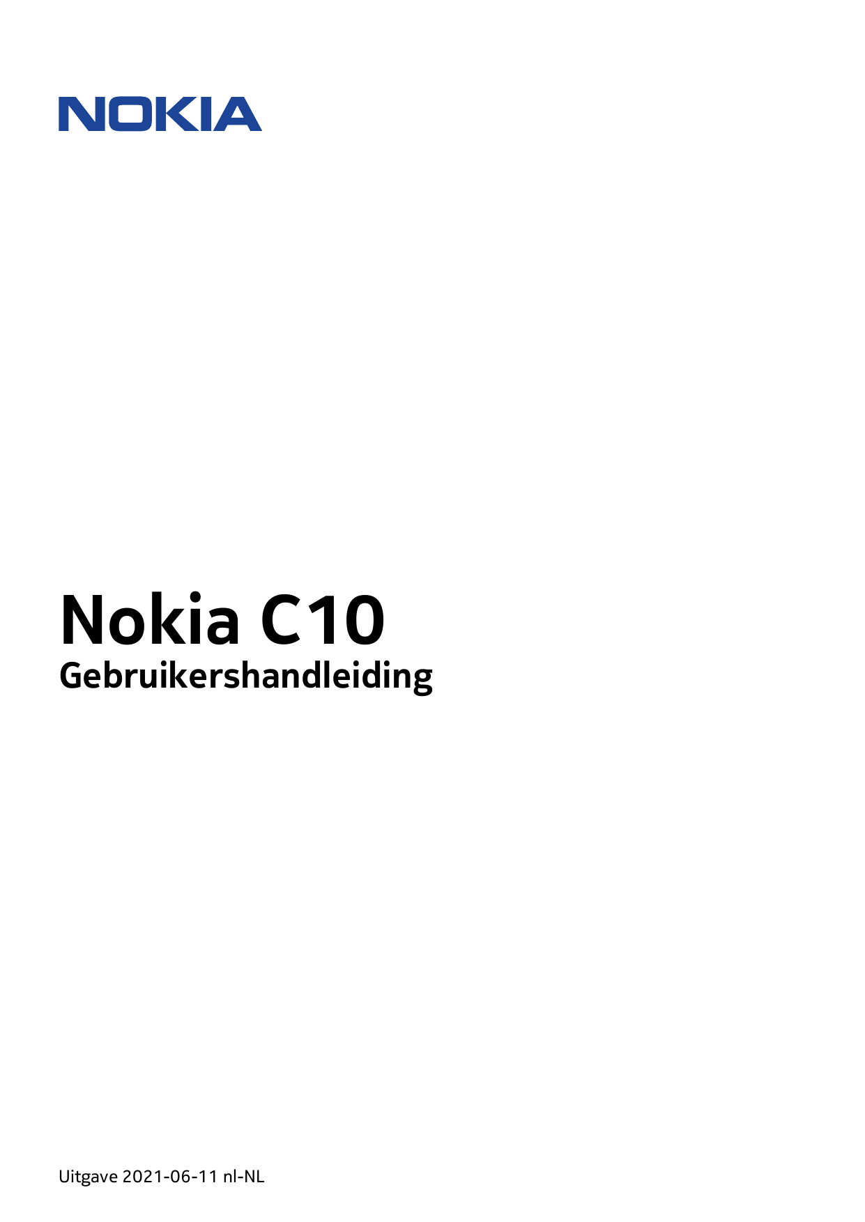 Nokia C10GebruikershandleidingUitgave 2021-06-11 nl-NL
