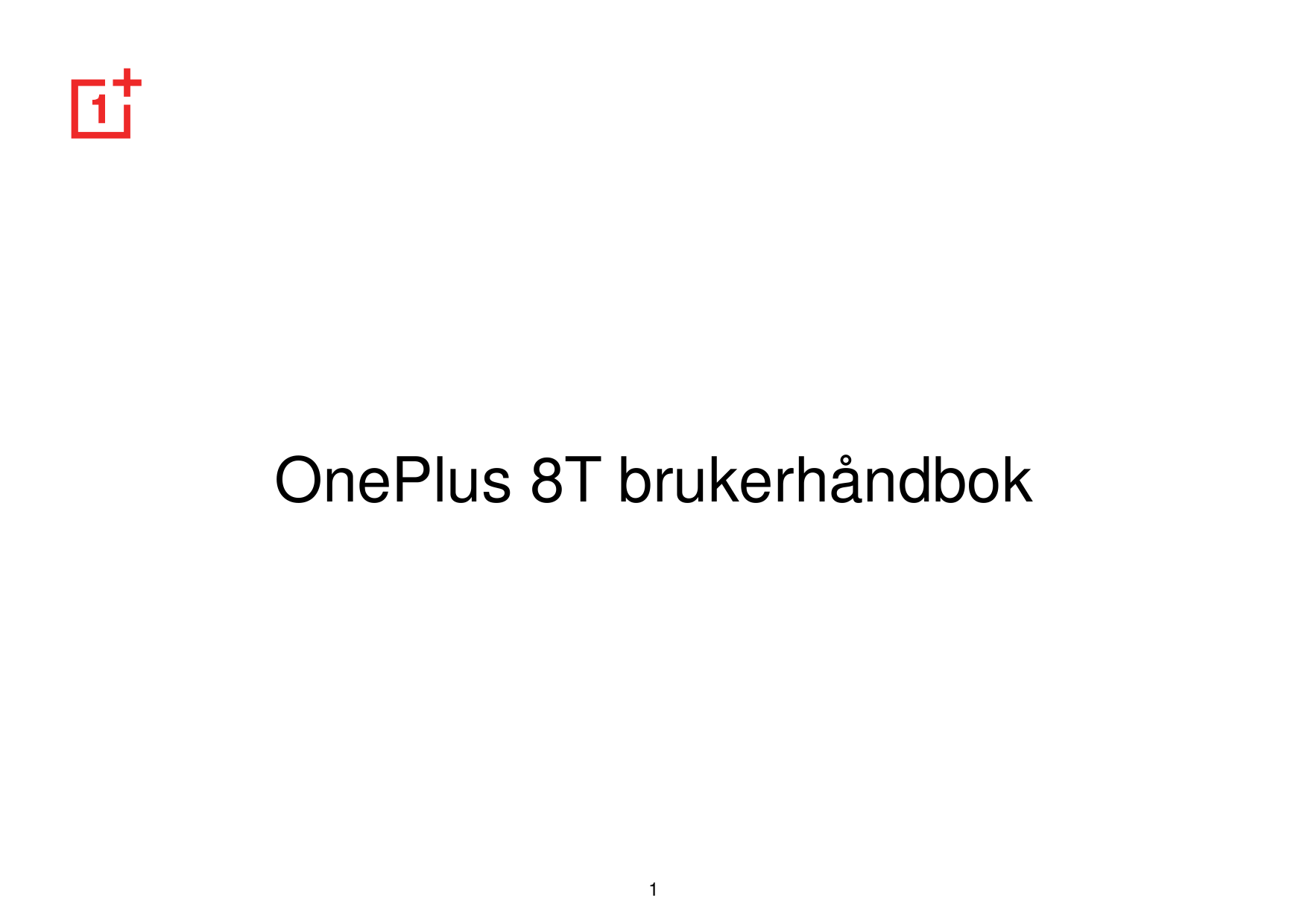 OnePlus 8T brukerhåndbok1