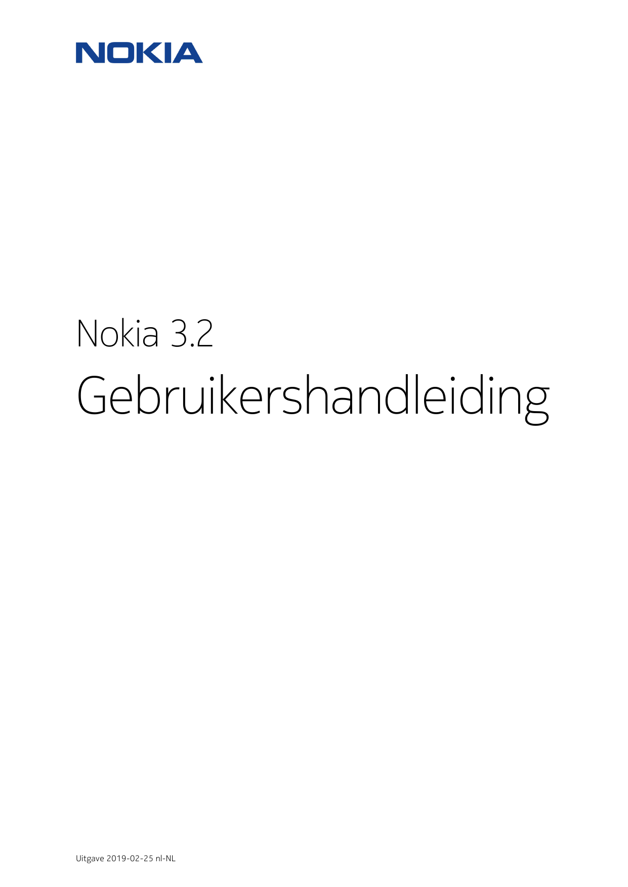 Nokia 3.2GebruikershandleidingUitgave 2019-02-25 nl-NL