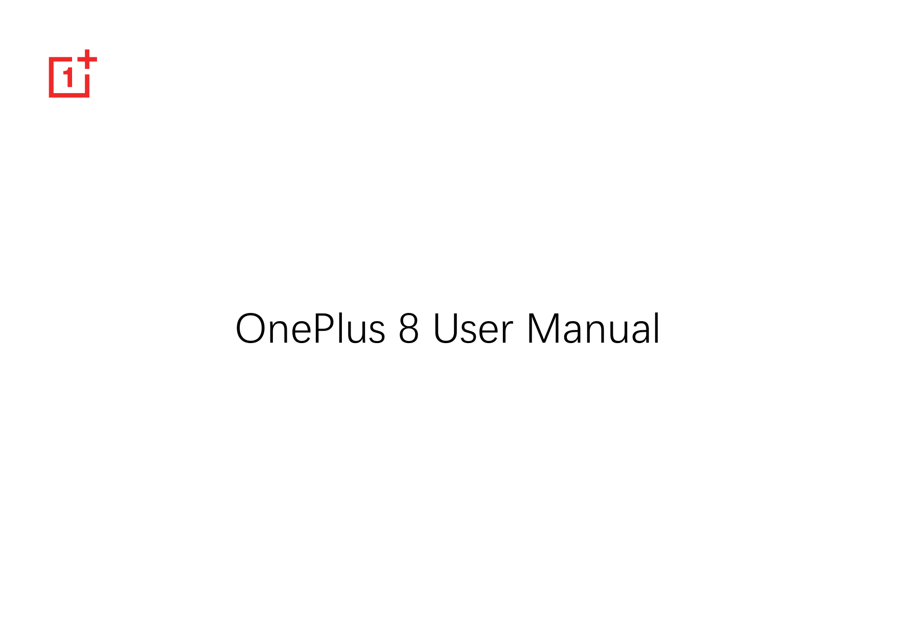 OnePlus 8 User Manual