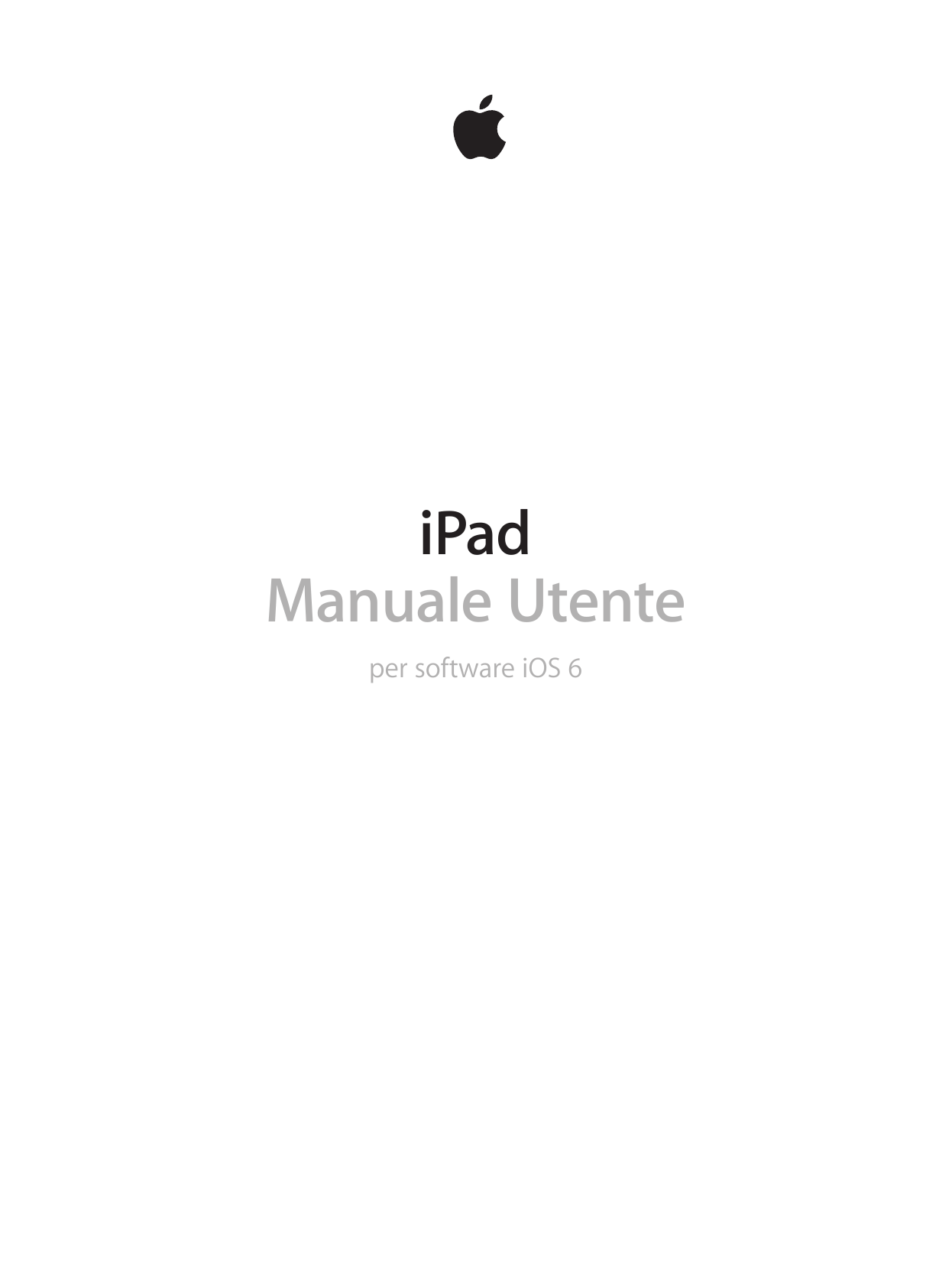 iPadManuale Utenteper software iOS 6