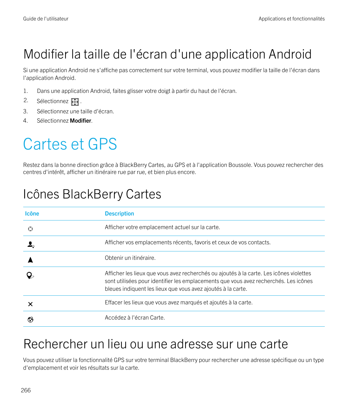 Guide de l'utilisateurApplications et fonctionnalitésModifier la taille de l'écran d'une application AndroidSi une application A