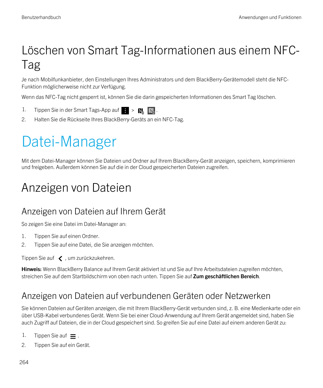 BenutzerhandbuchAnwendungen und FunktionenLöschen von Smart Tag-Informationen aus einem NFCTagJe nach Mobilfunkanbieter, den Ein