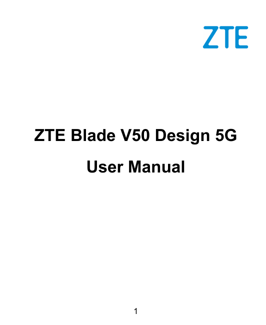 ZTE Blade V50 Design 5GUser Manual1