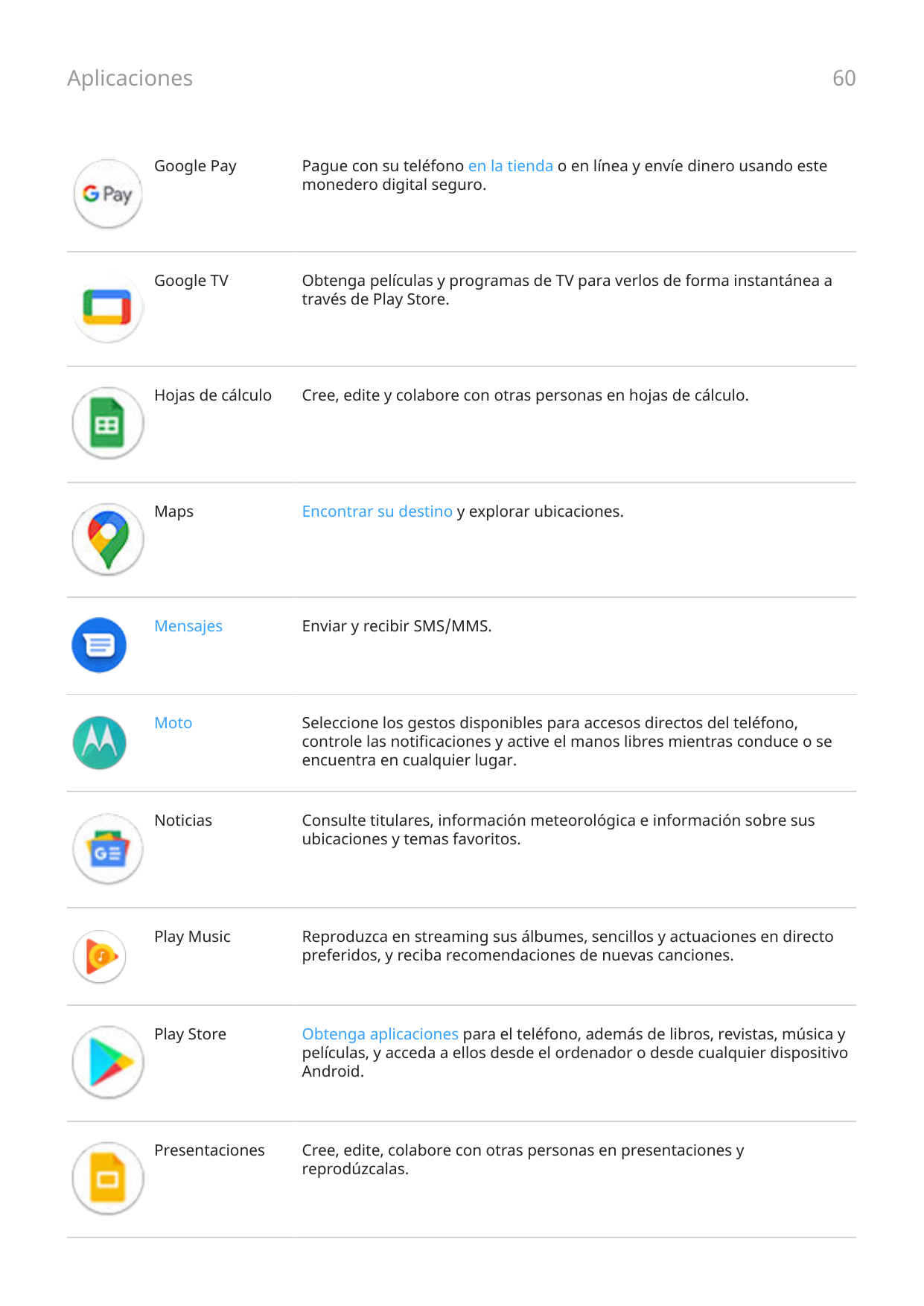 Aplicaciones60Google PayPague con su teléfono en la tienda o en línea y envíe dinero usando estemonedero digital seguro.Google T