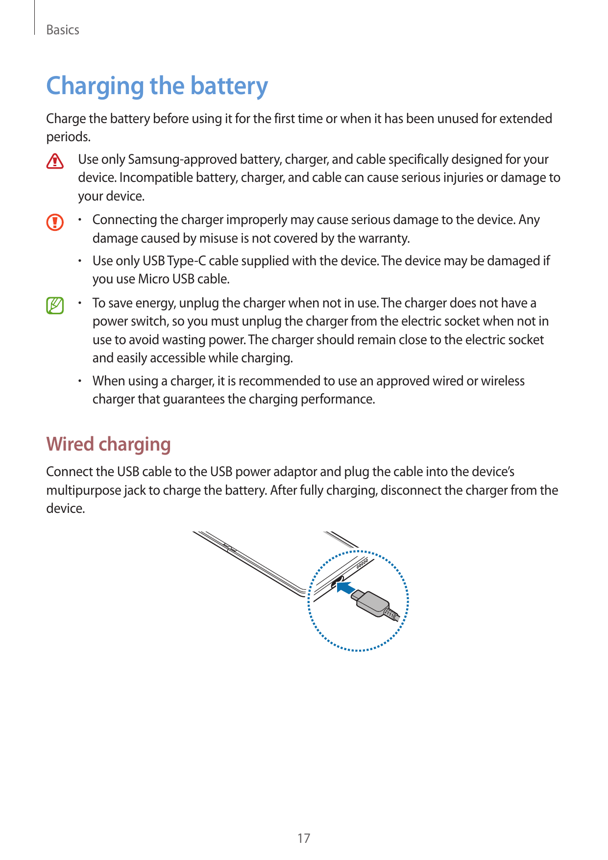 BasicsCharging the batteryCharge the battery before using it for the first time or when it has been unused for extendedperiods.U