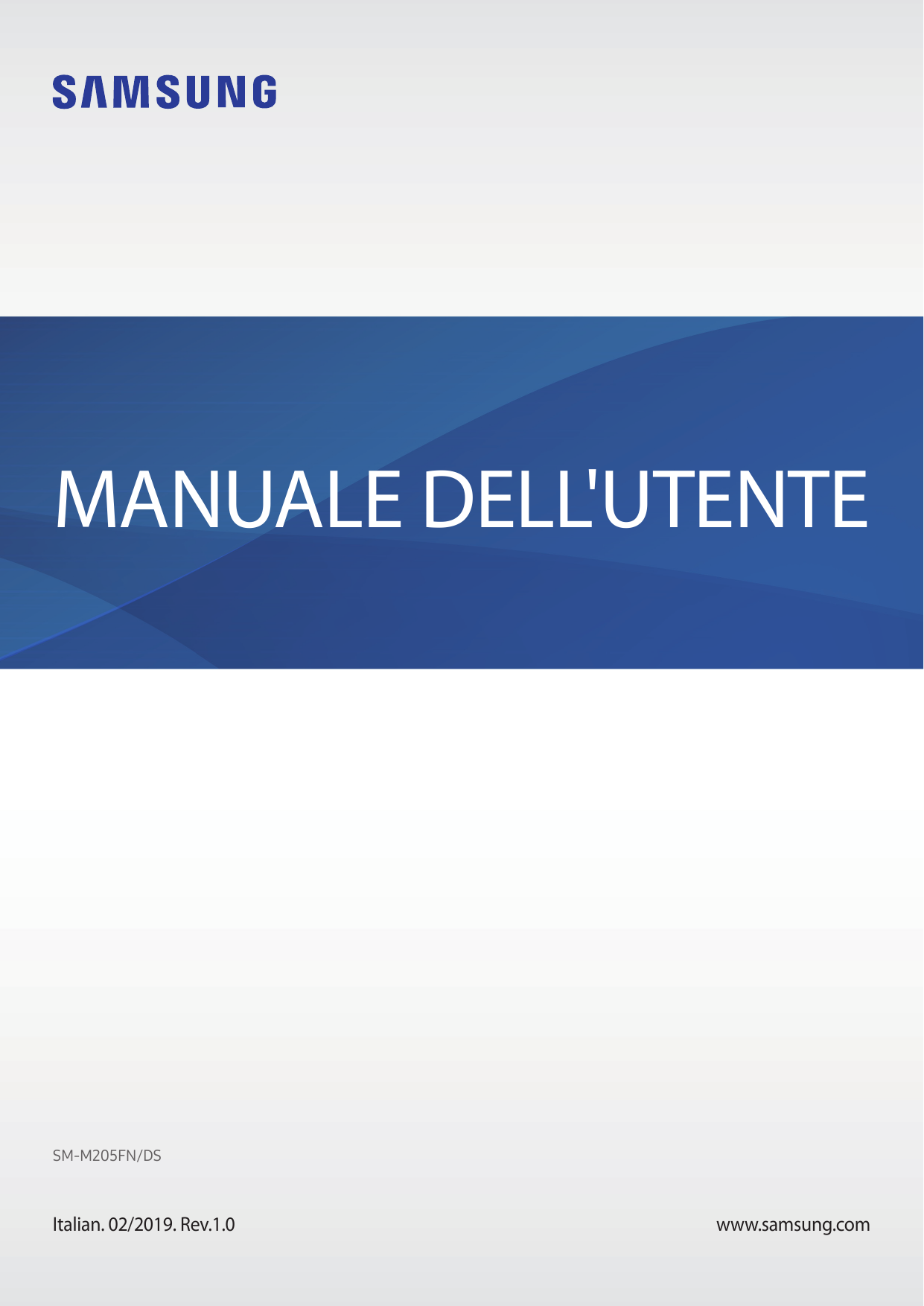 MANUALE DELL'UTENTESM-M205FN/DSItalian. 02/2019. Rev.1.0www.samsung.com