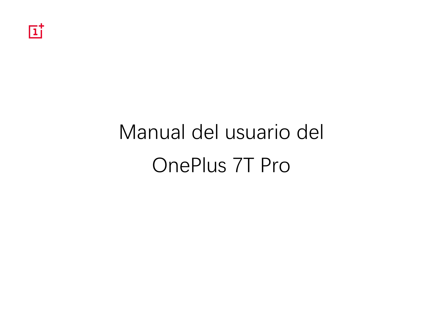 Manual del usuario delOnePlus 7T Pro
