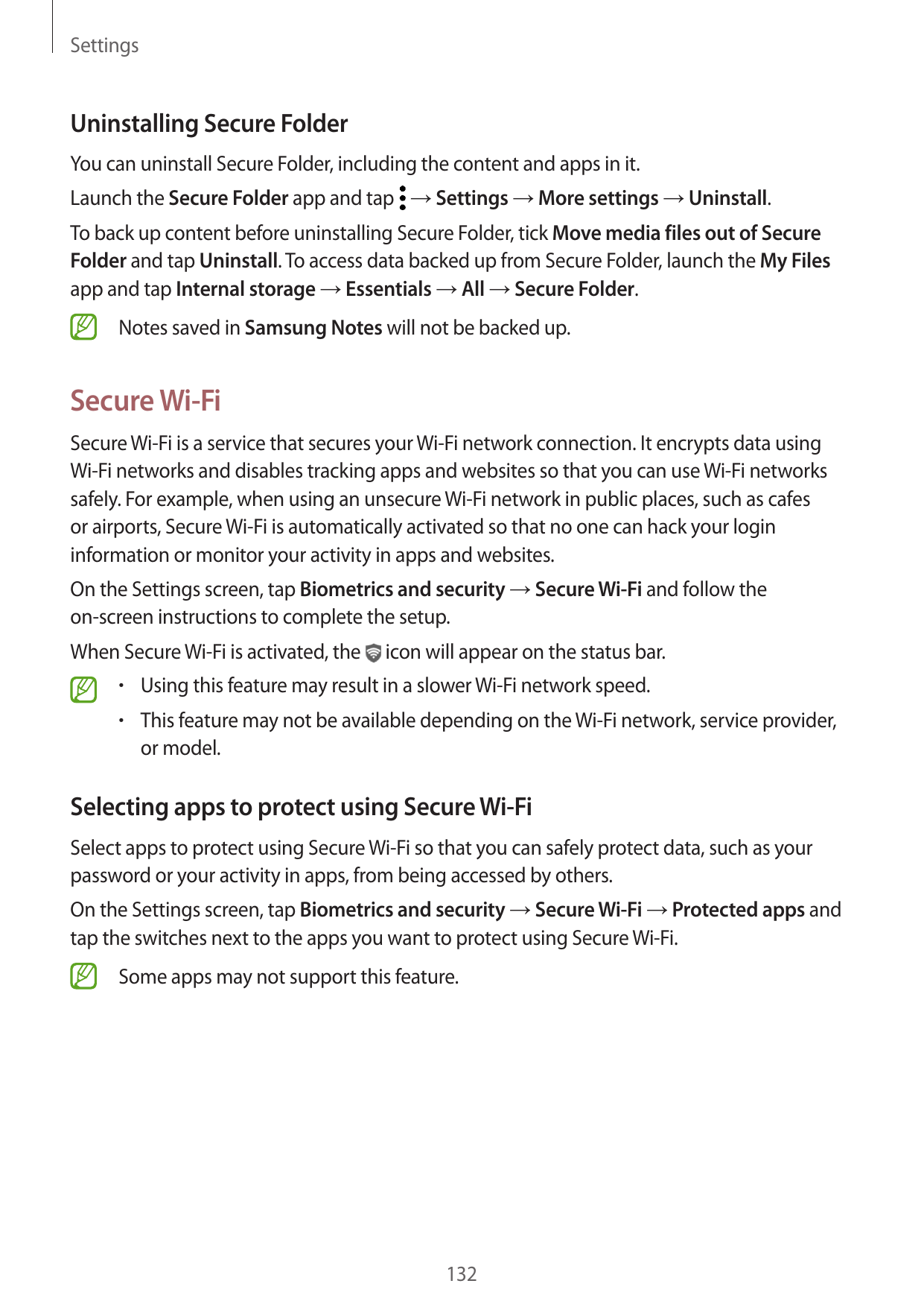 SettingsUninstalling Secure FolderYou can uninstall Secure Folder, including the content and apps in it.Launch the Secure Folder