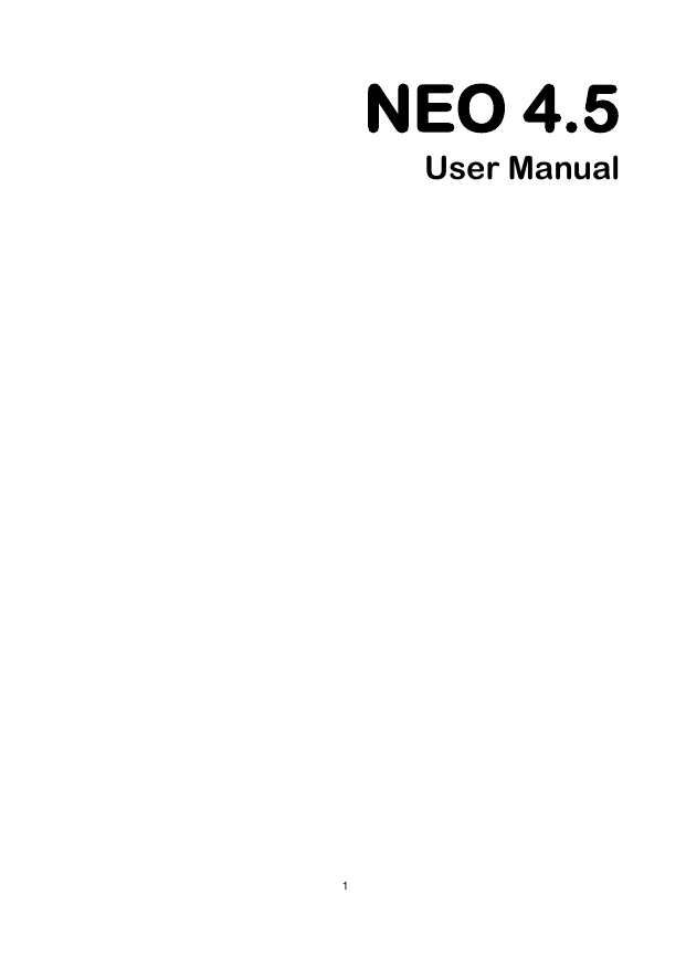 NEO 4.5User Manual1