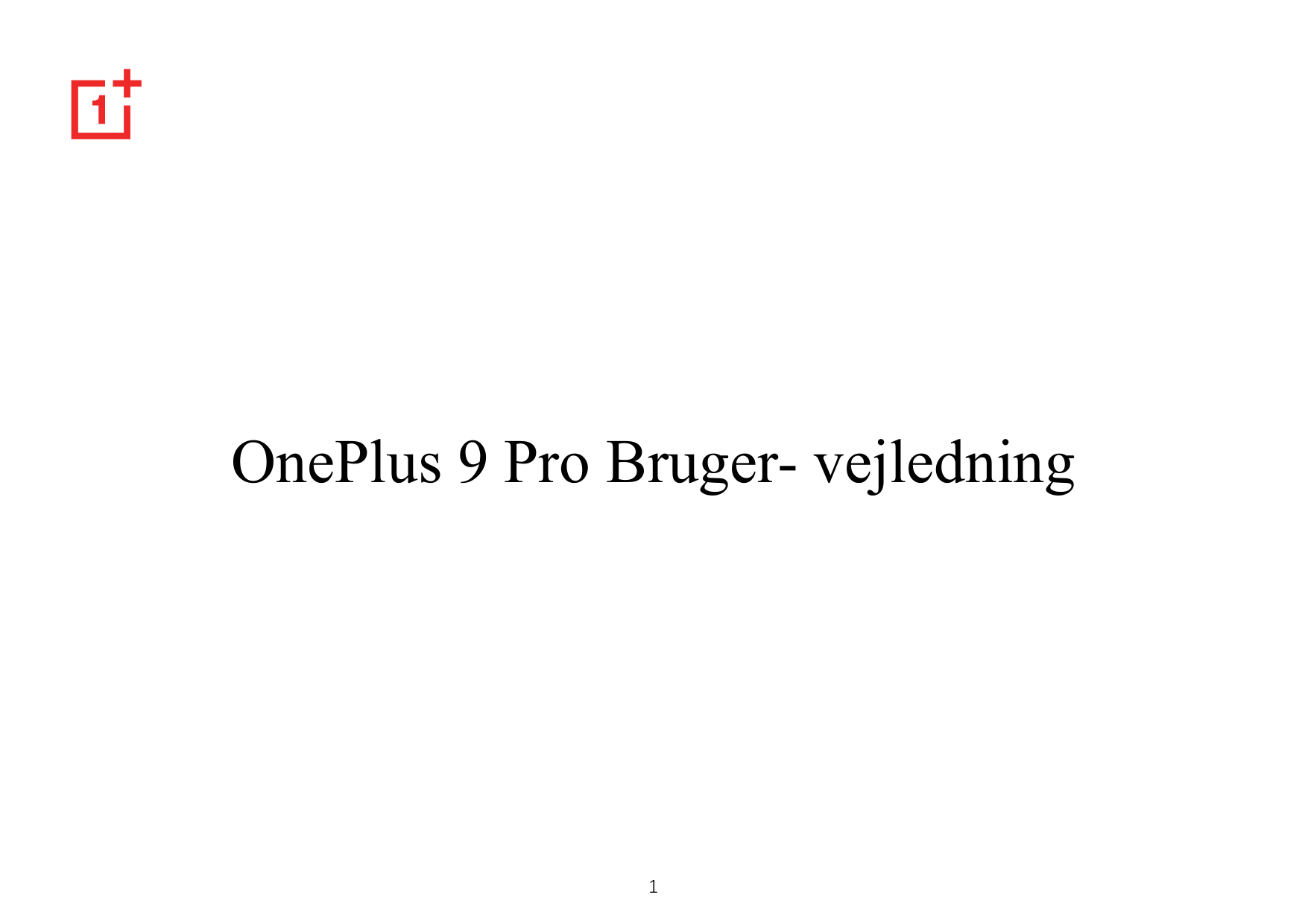 OnePlus 9 Pro Bruger- vejledning1