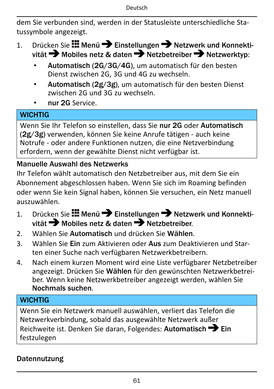 Deutschdem Sie verbunden sind, werden in der Statusleiste unterschiedliche Statussymbole angezeigt.1.EinstellungenNetzwerk und K