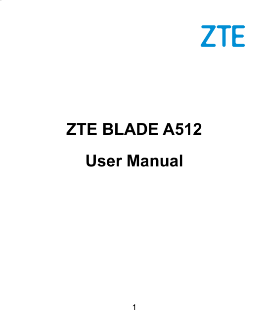 ZTE BLADE A512User Manual1