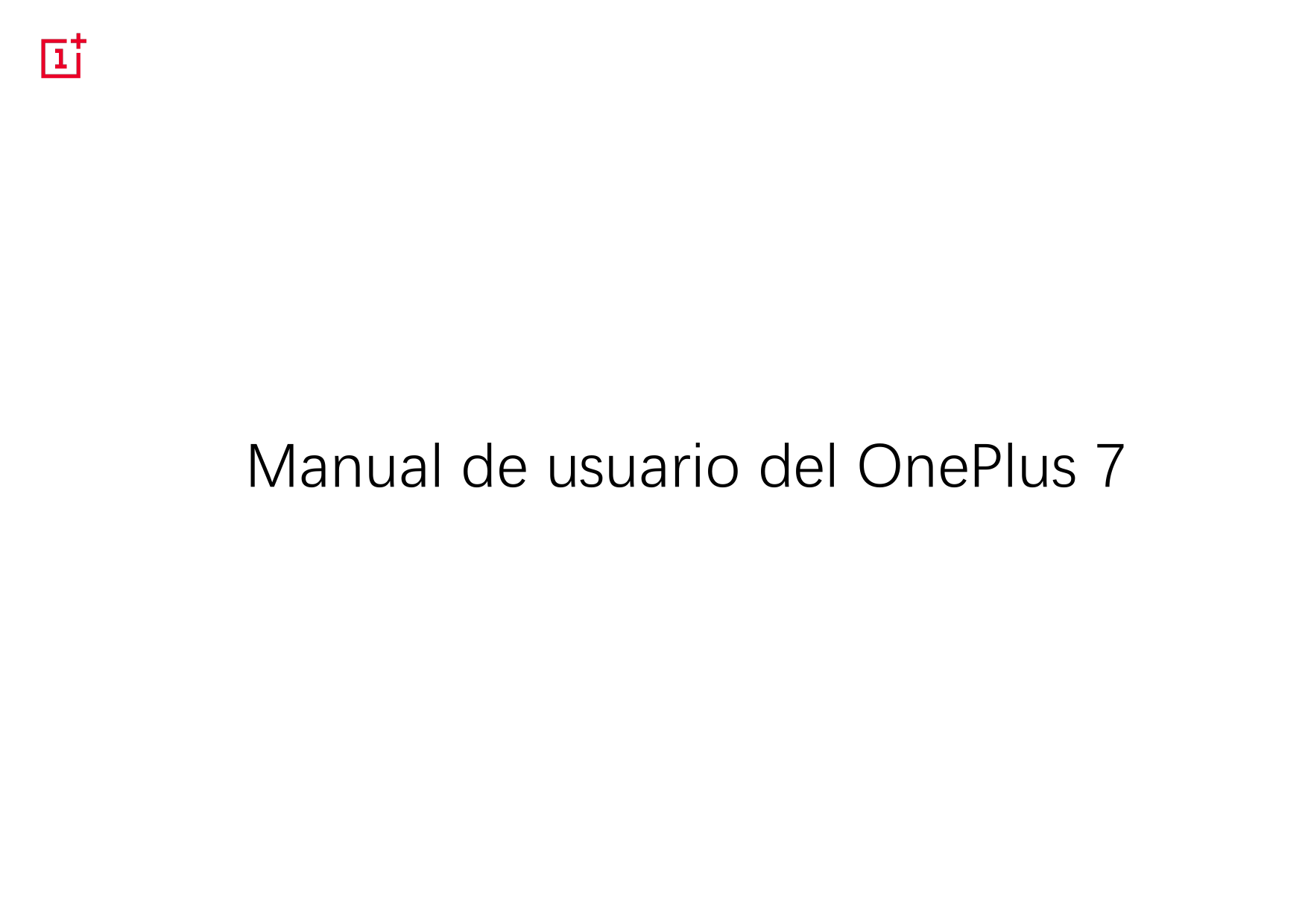Manual de usuario del OnePlus 7