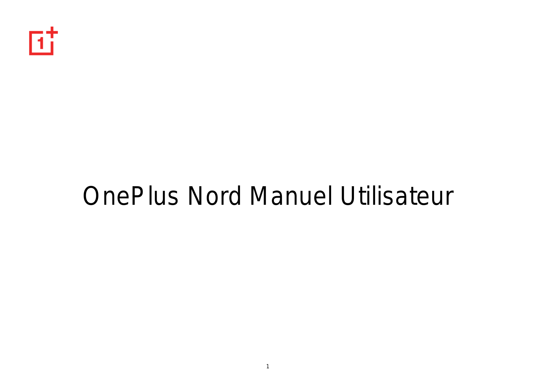 OnePlus Nord Manuel Utilisateur1
