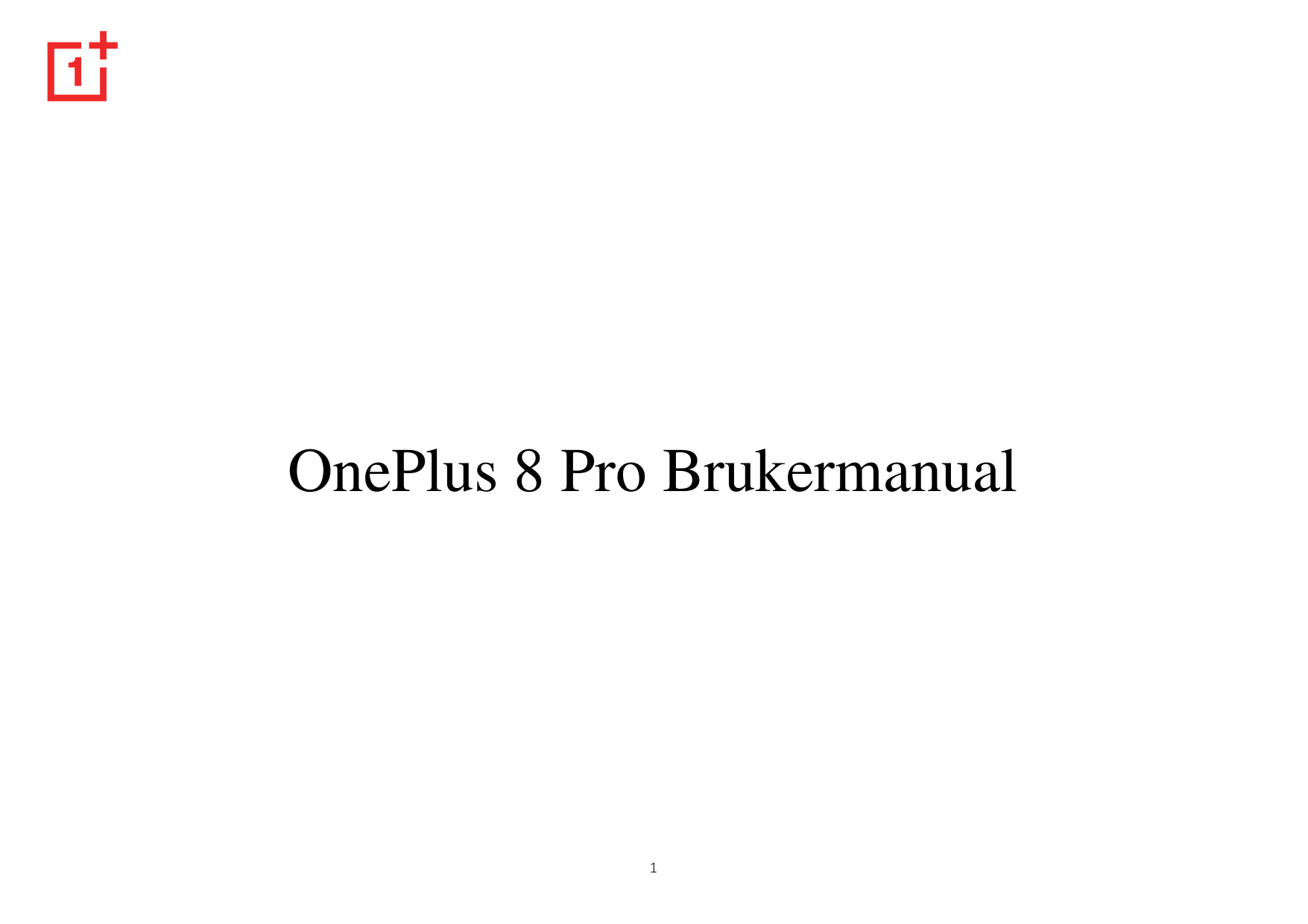OnePlus 8 Pro Brukermanual1