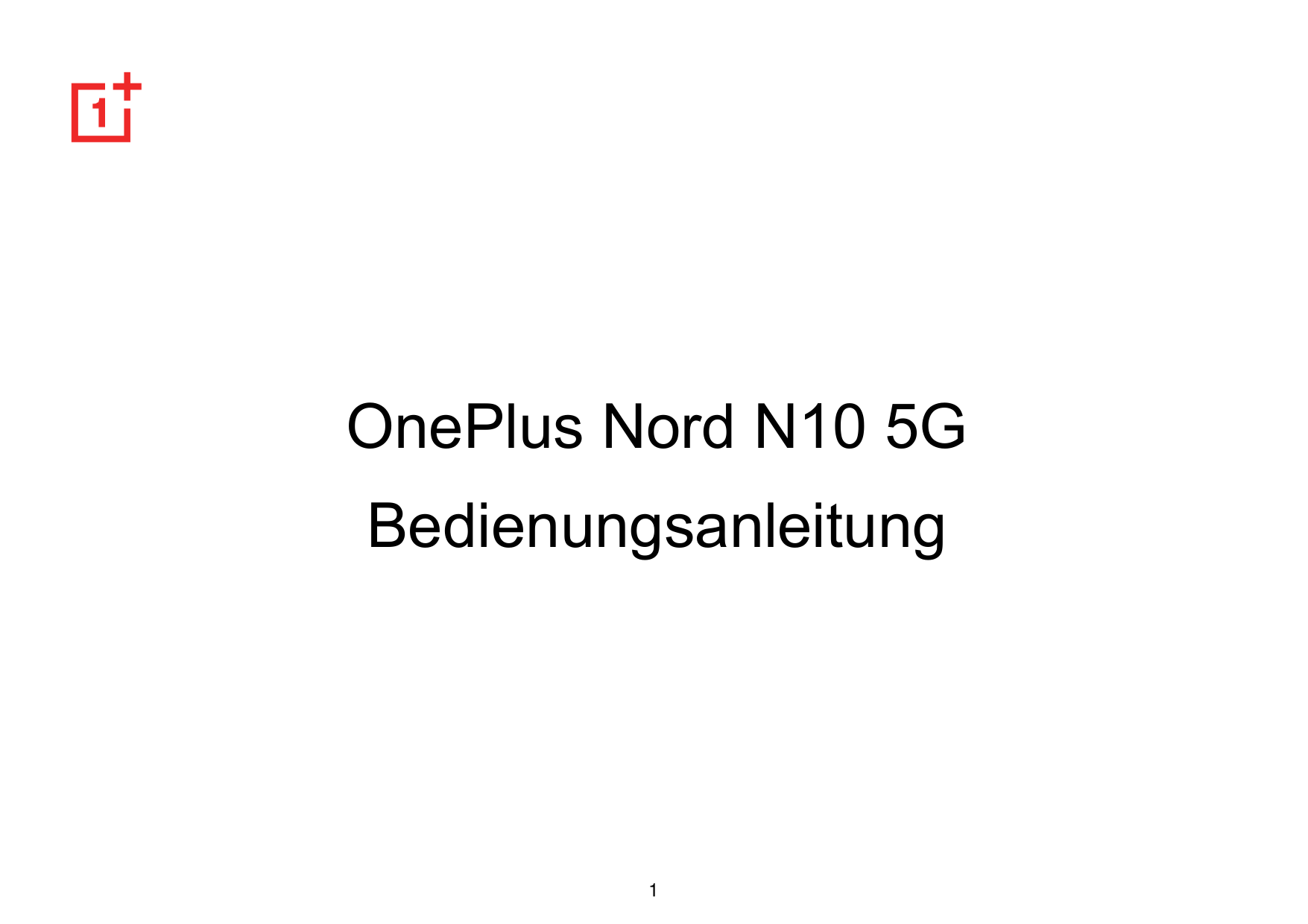 OnePlus Nord N10 5GBedienungsanleitung1