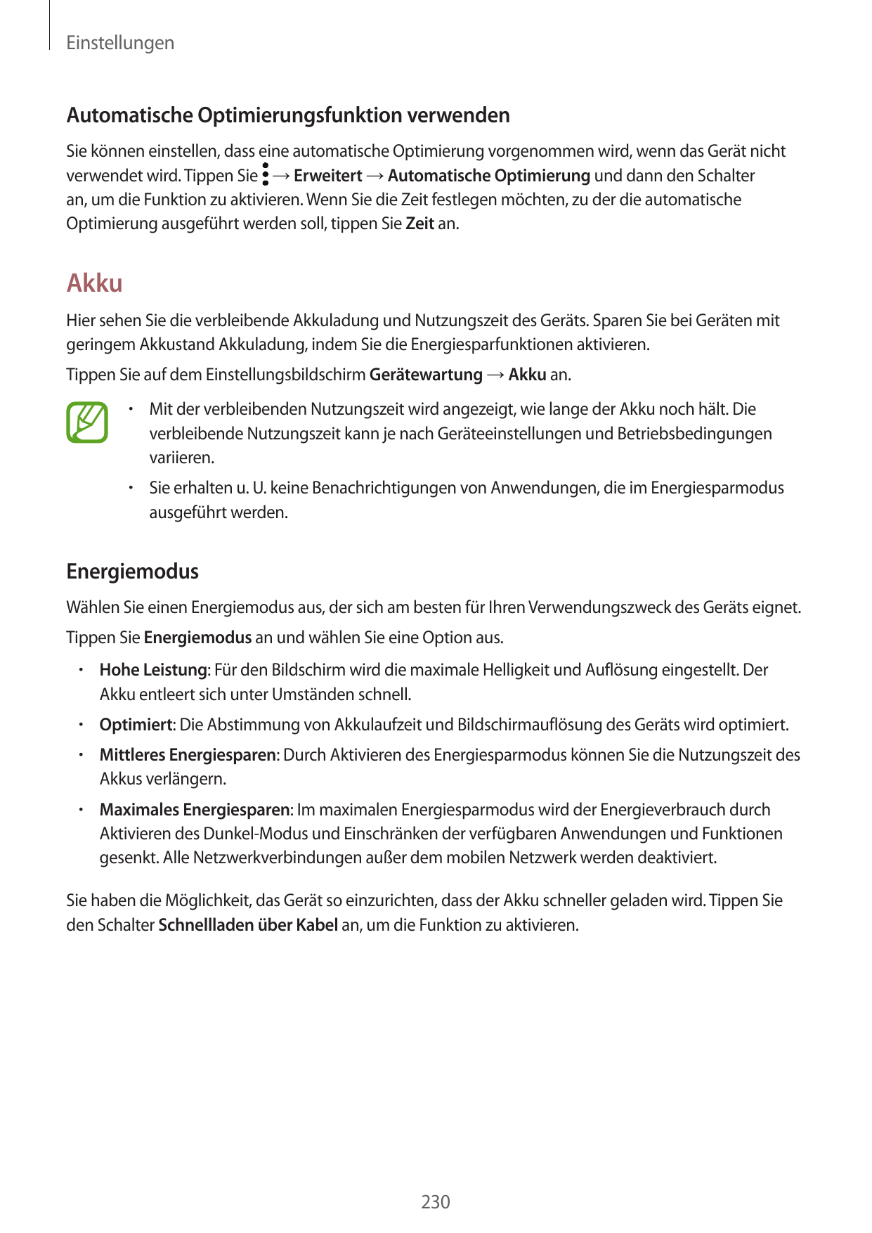 EinstellungenAutomatische Optimierungsfunktion verwendenSie können einstellen, dass eine automatische Optimierung vorgenommen wi