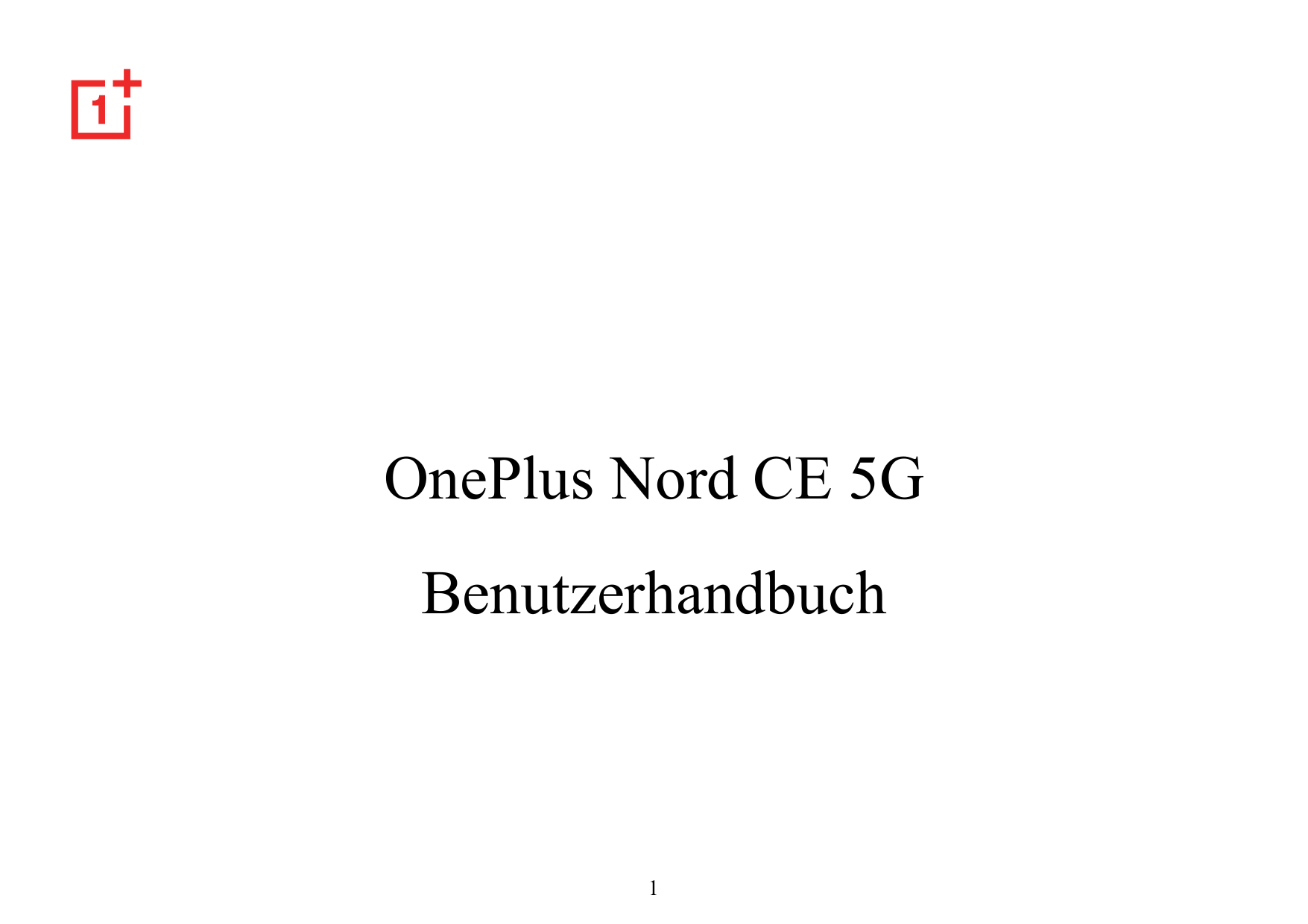 OnePlus Nord CE 5GBenutzerhandbuch1